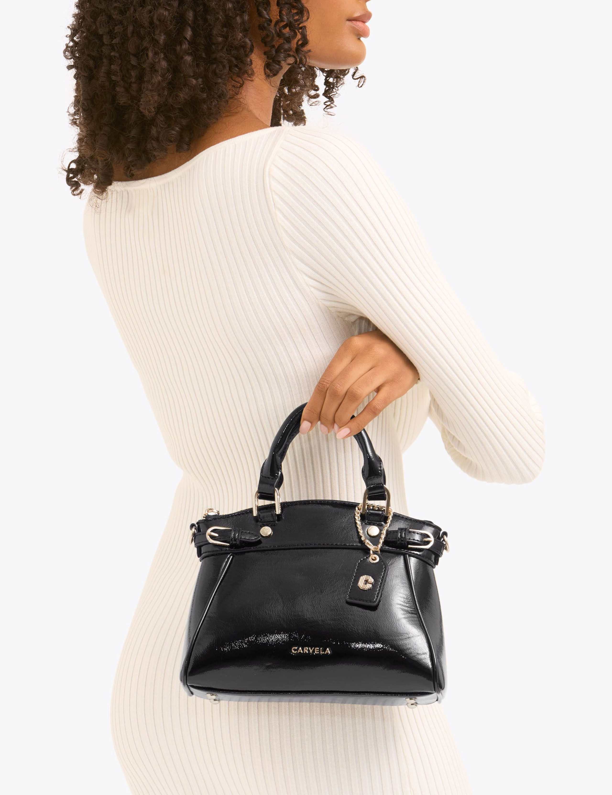 Faux Leather Mini Tote Bag 1 of 5