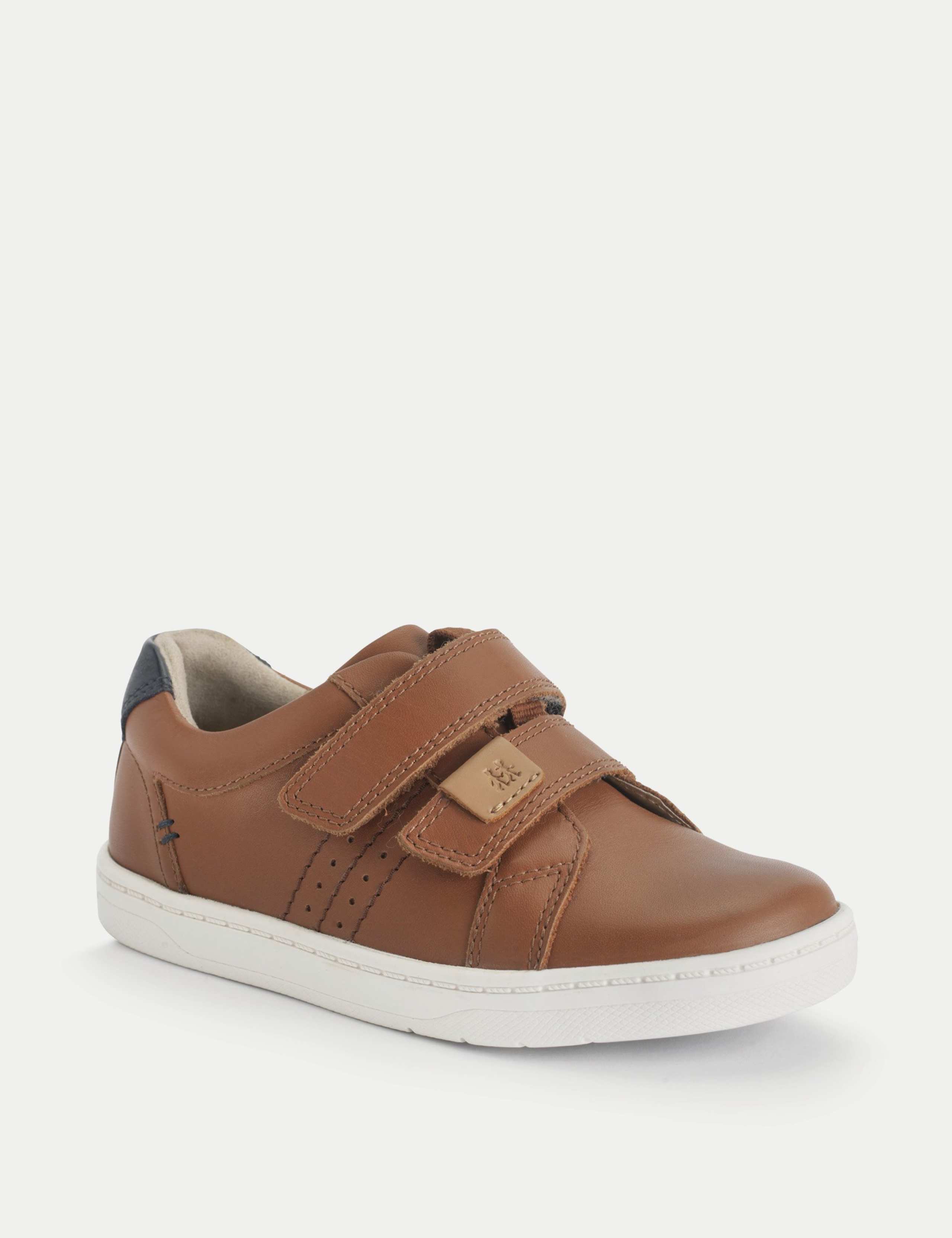 Kids' Leather Riptape Trainers (3 Small - 12½ Small) 2 of 3