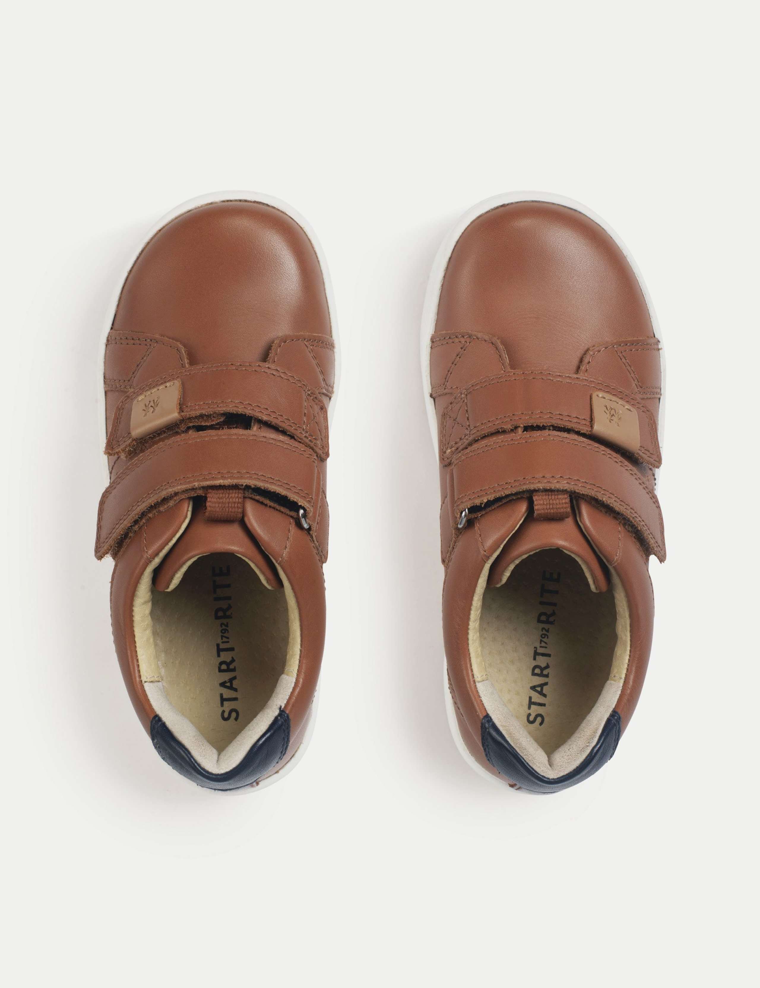 Kids' Leather Riptape Trainers (3 Small - 12½ Small) 3 of 3