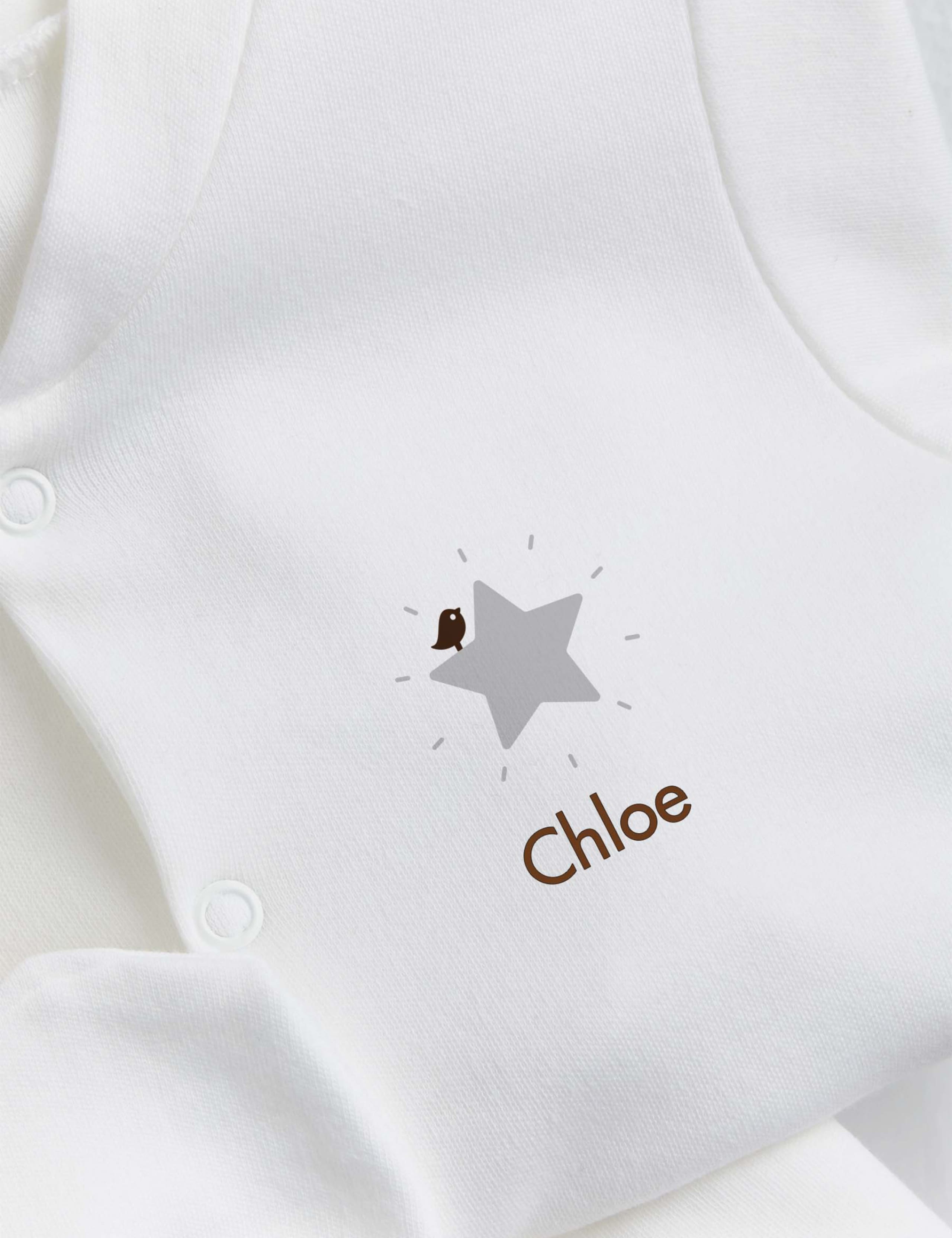 Personalised Grey Star Starter Set (0-12 Mths) 2 of 3