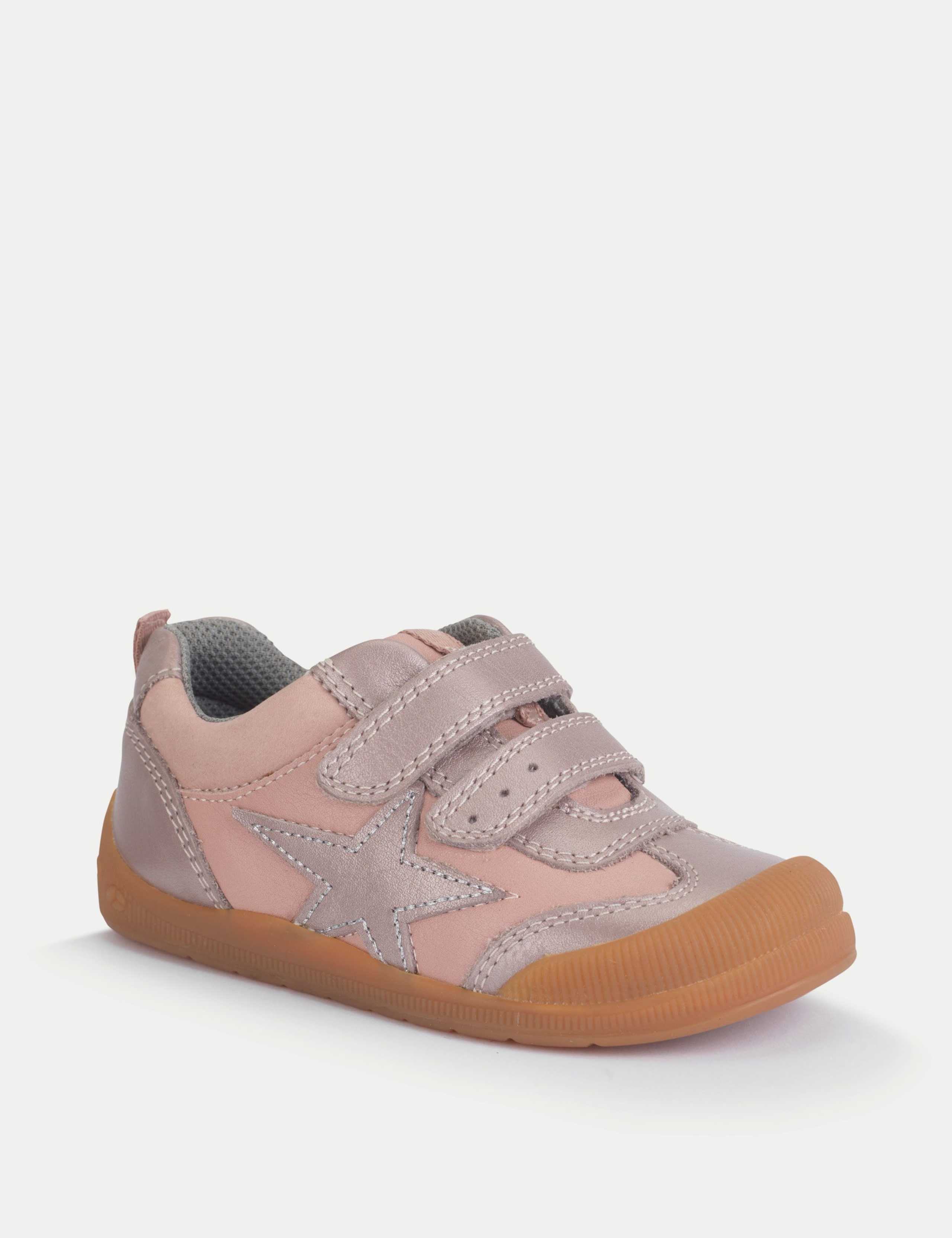 Kids' Leather Star Trainers (4 Small - 10½ Small) 2 of 3
