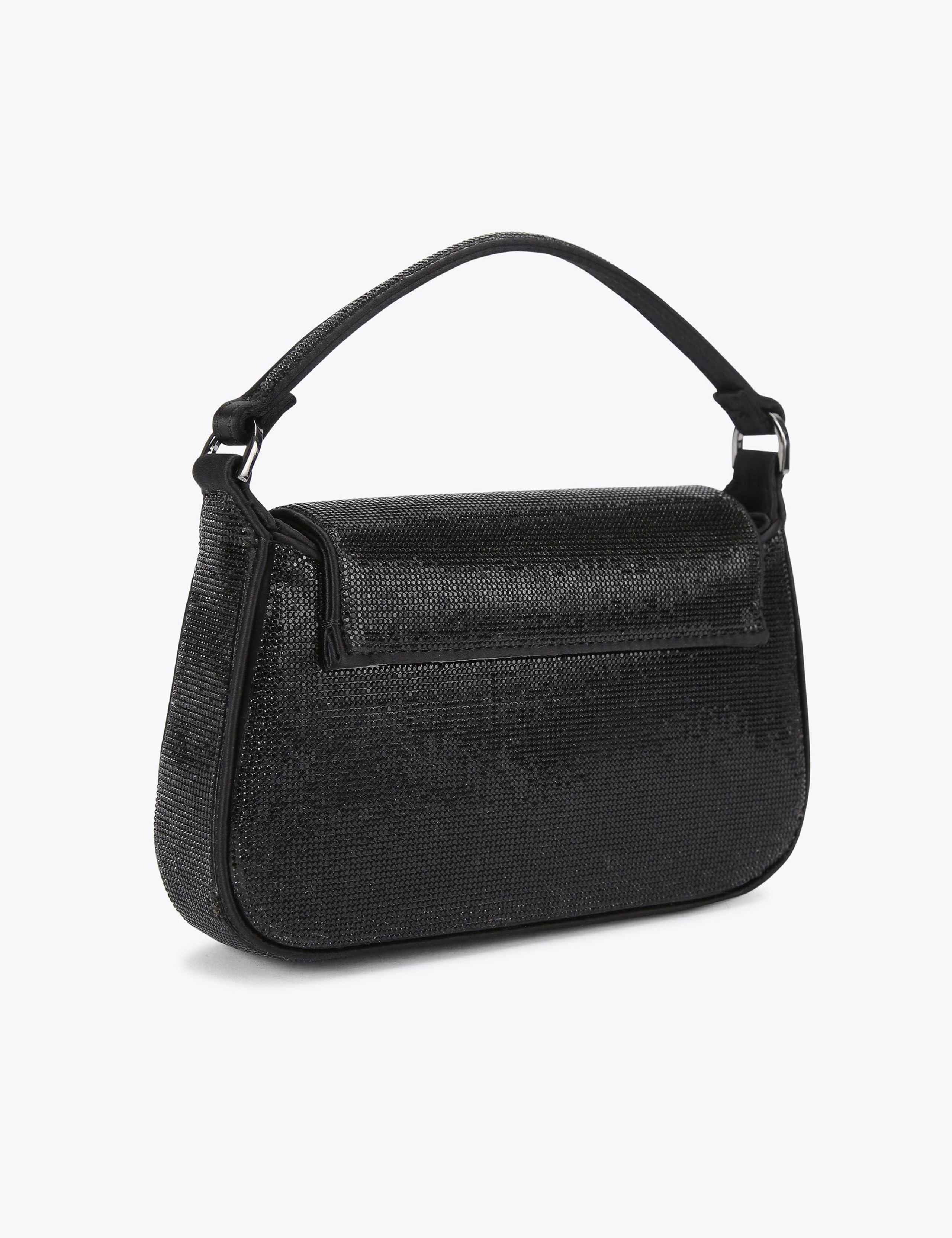 Sparkly Chain Strap Top Handle Mini Tote Bag 3 of 5