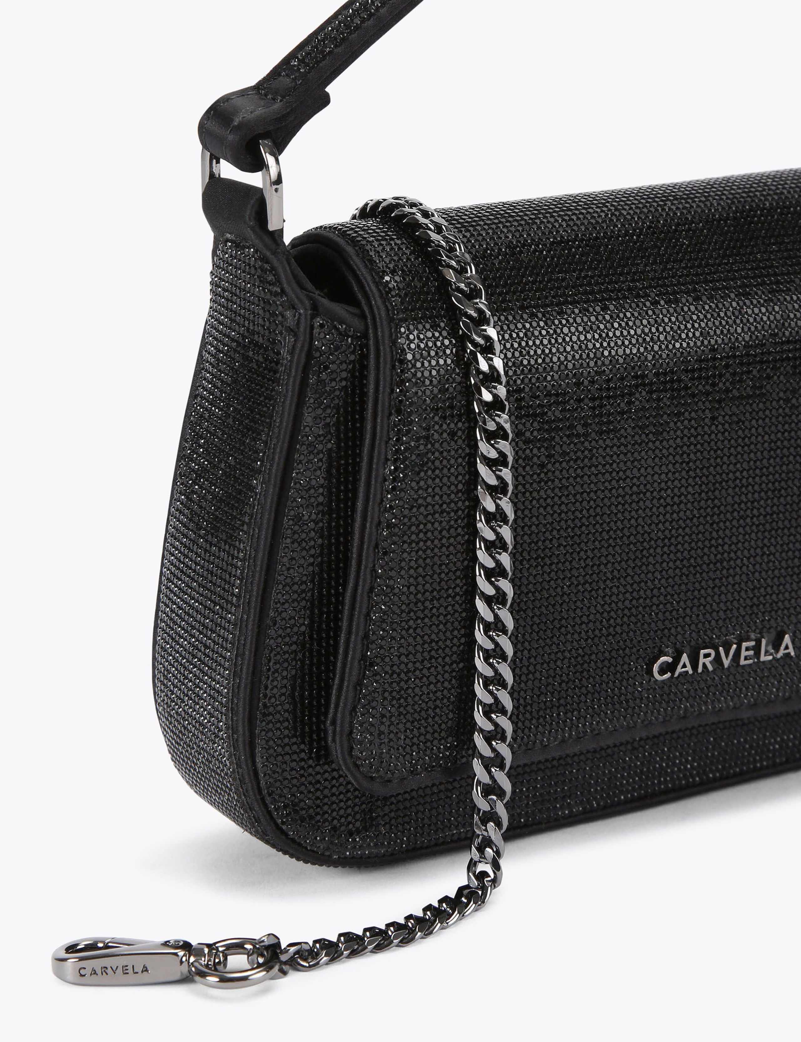 Sparkly Chain Strap Top Handle Mini Tote Bag 5 of 5