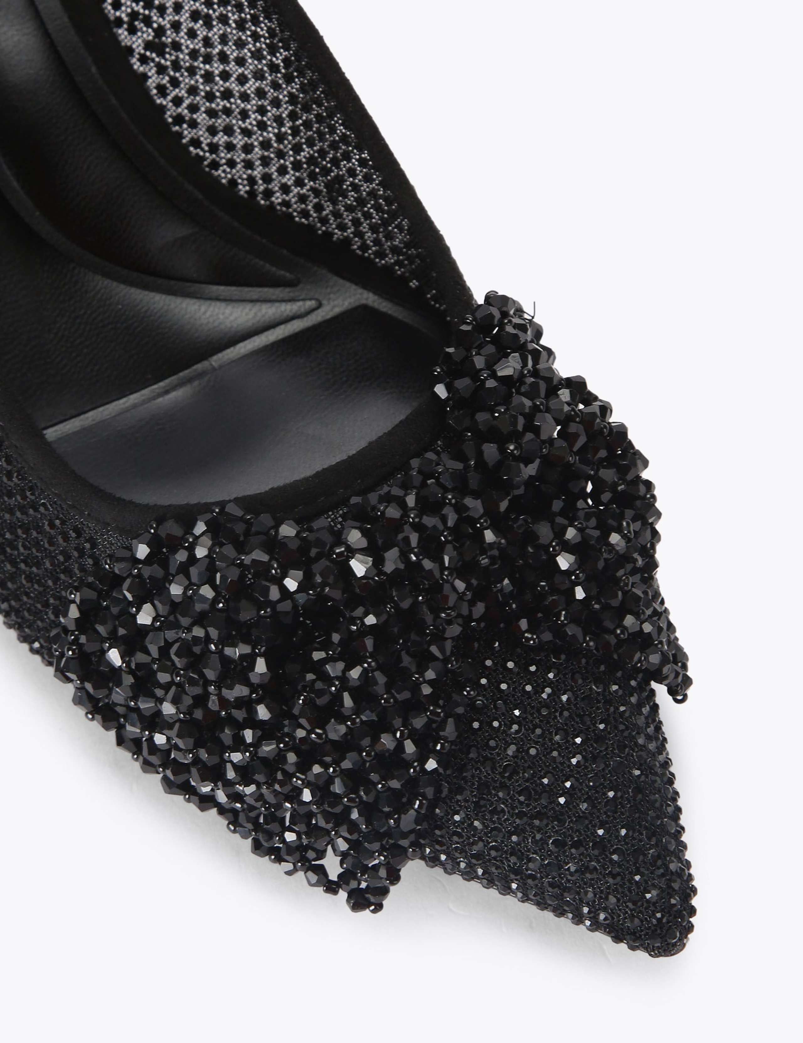 Embellished Bow Slingback Court Shoes 4 of 4