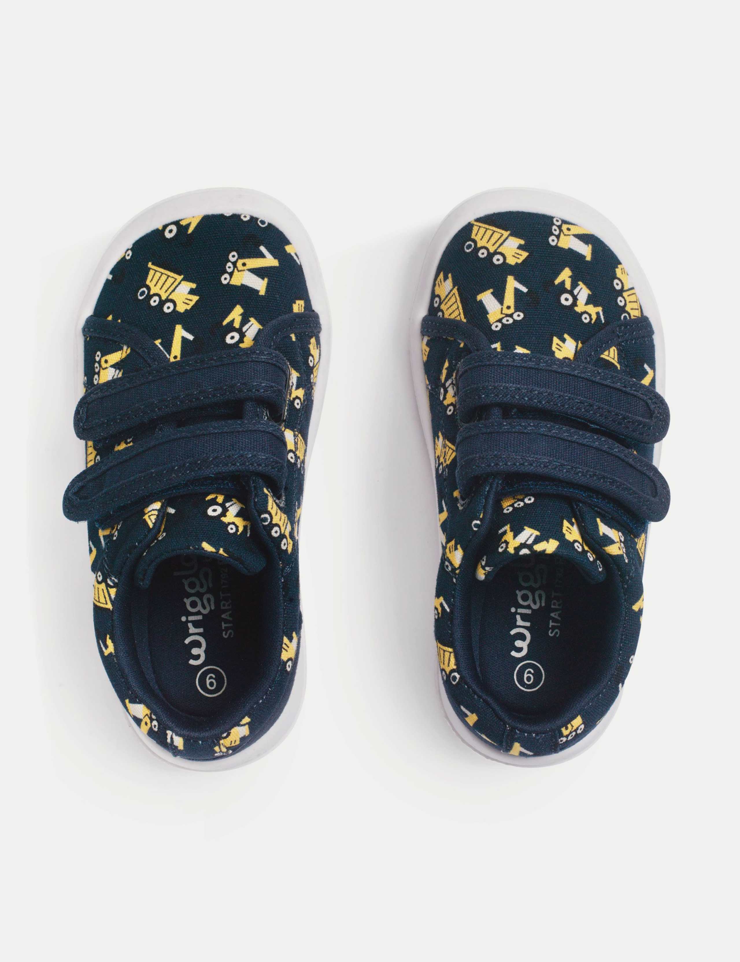 Kids' Leather Patterned Riptape Trainers (3 Small - 7 Small) 3 of 3