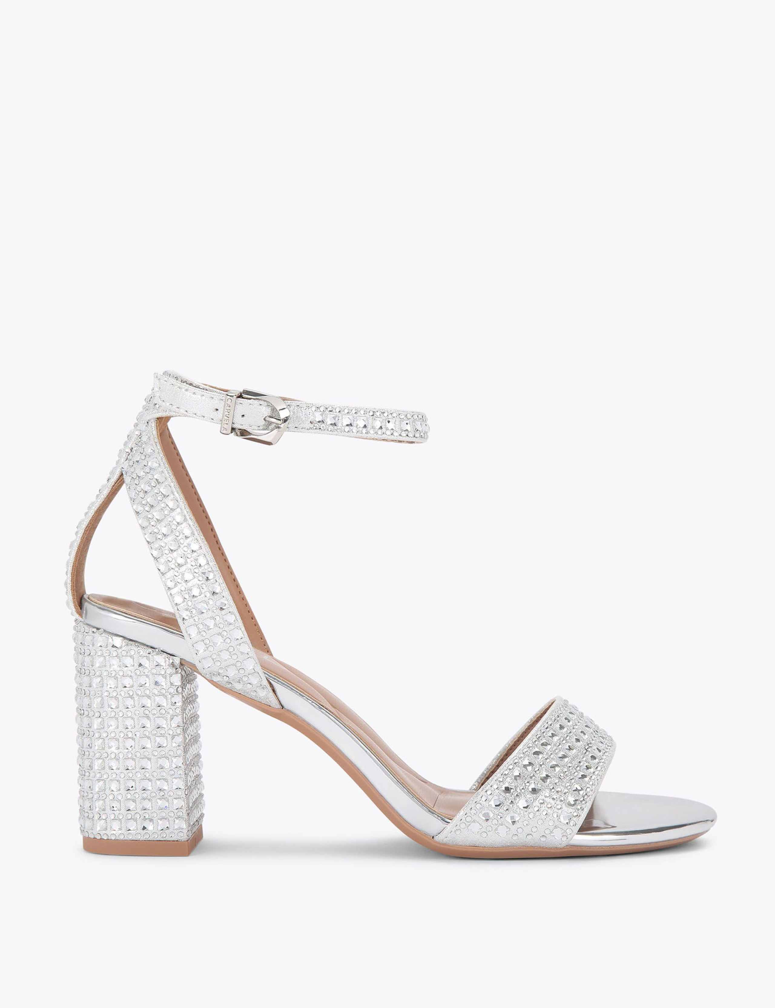 Sparkle Block Heel Sandals 1 of 5