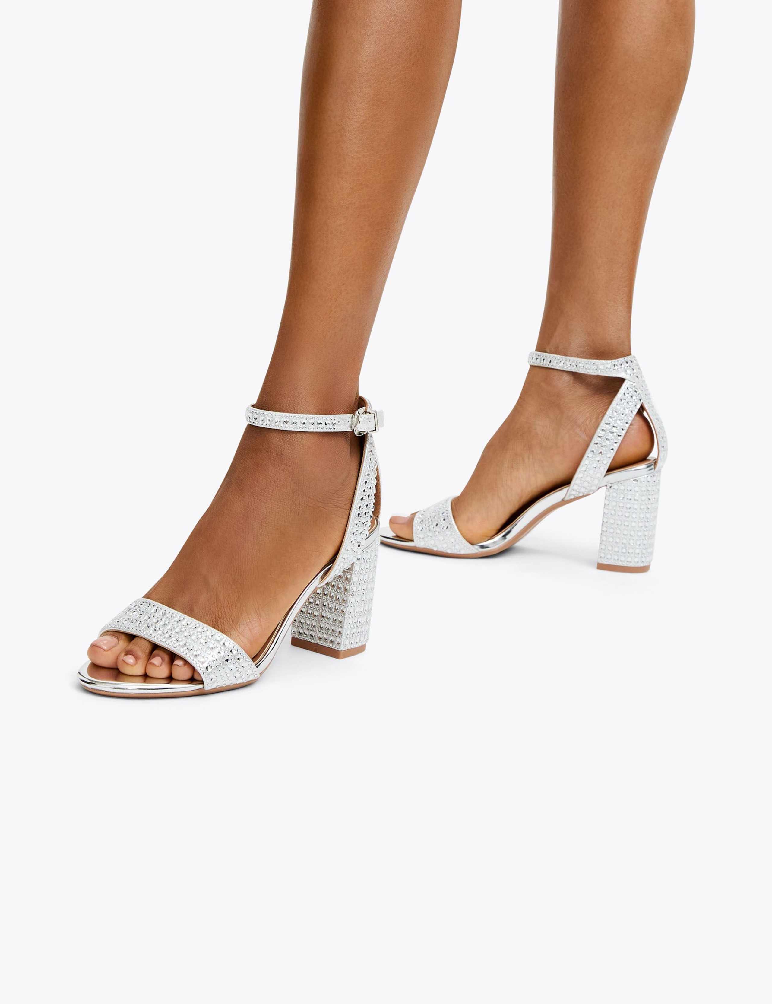 Sparkle Block Heel Sandals 2 of 5