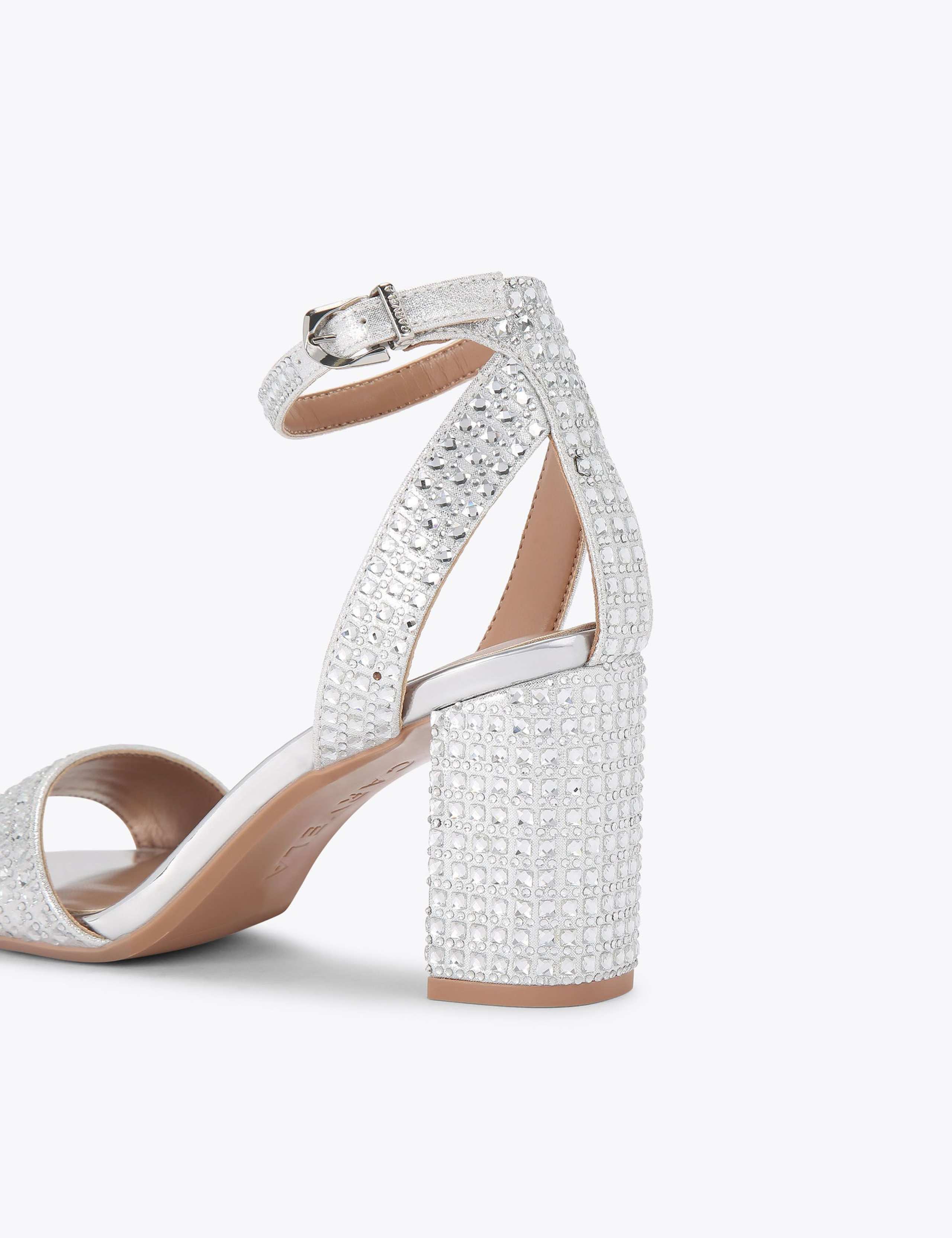 Sparkle Block Heel Sandals 4 of 5