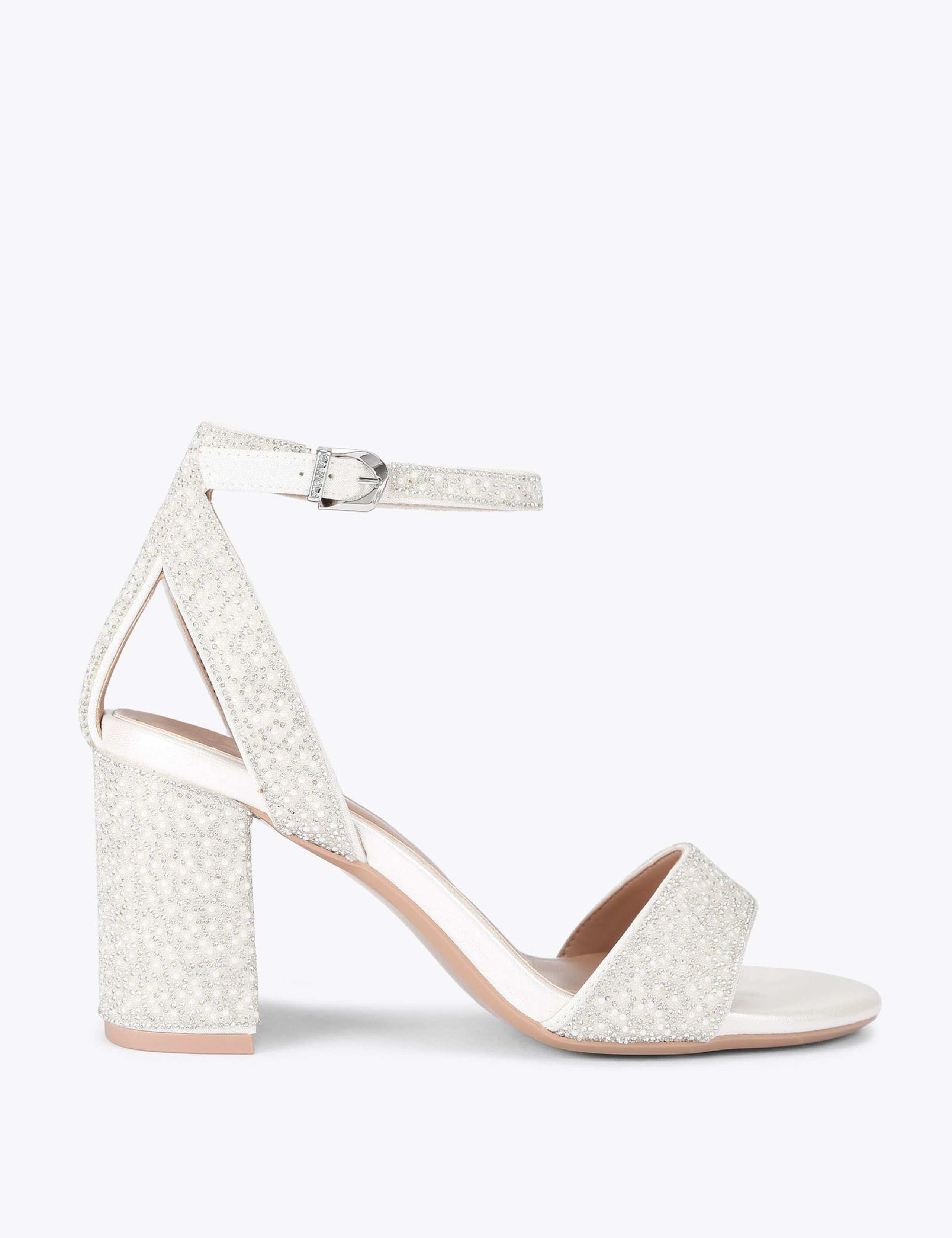 Wide Fit Embellished Block Heel Sandals 1 of 5