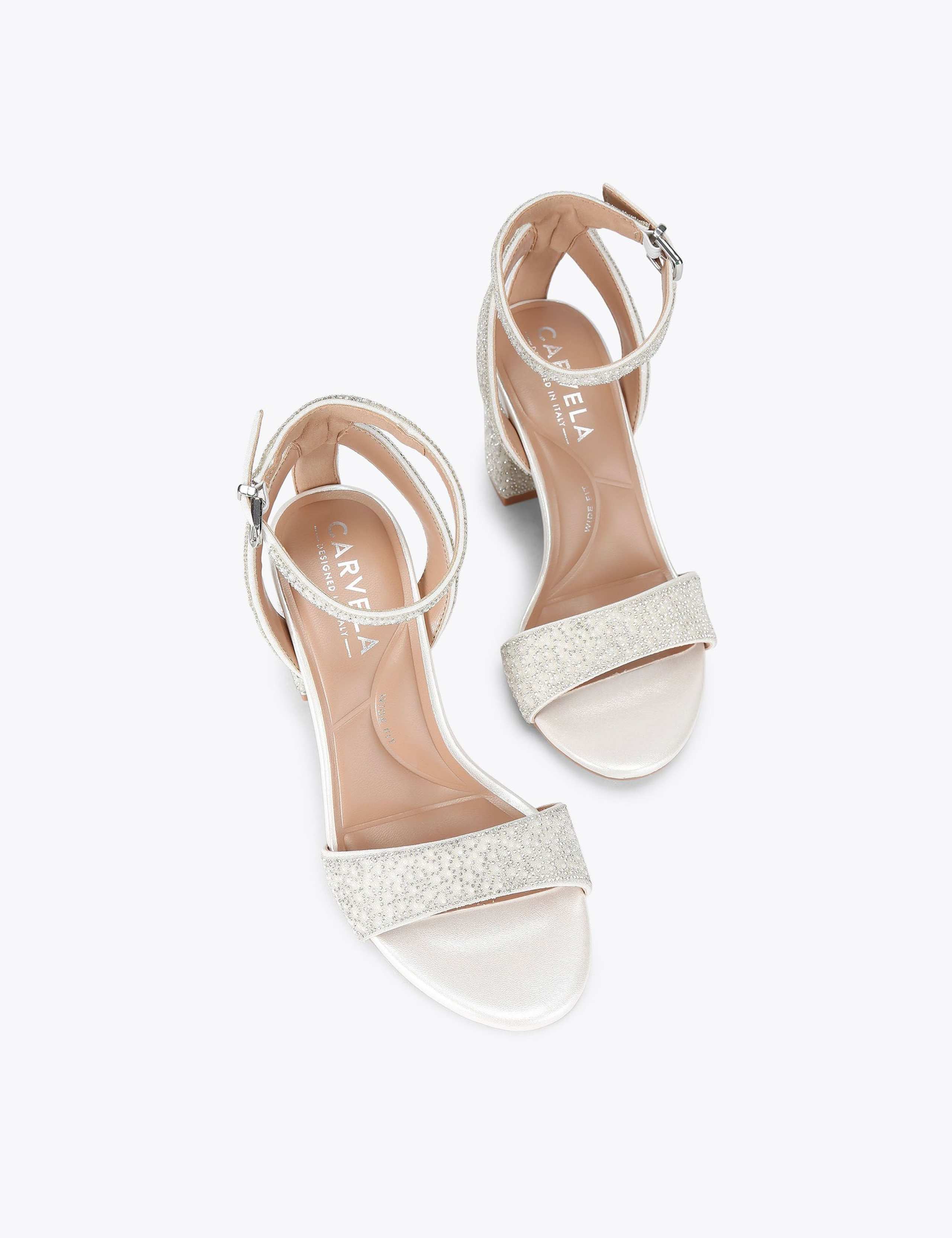 Wide Fit Embellished Block Heel Sandals 4 of 5