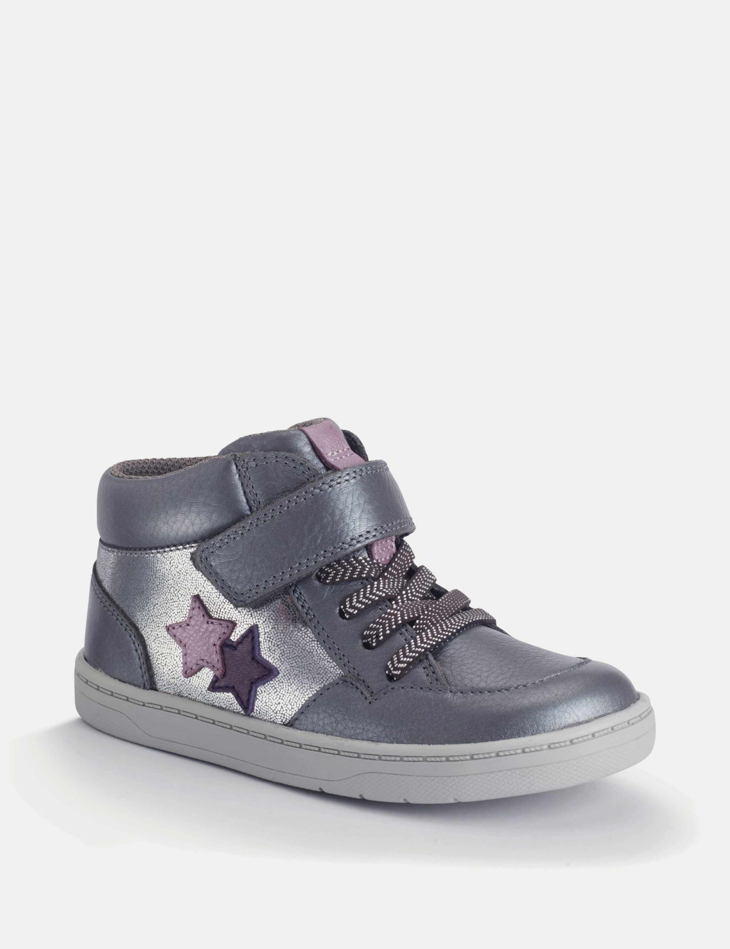 Kids' Leather Star Trainers (6 Small - 2 Large) 2 of 3