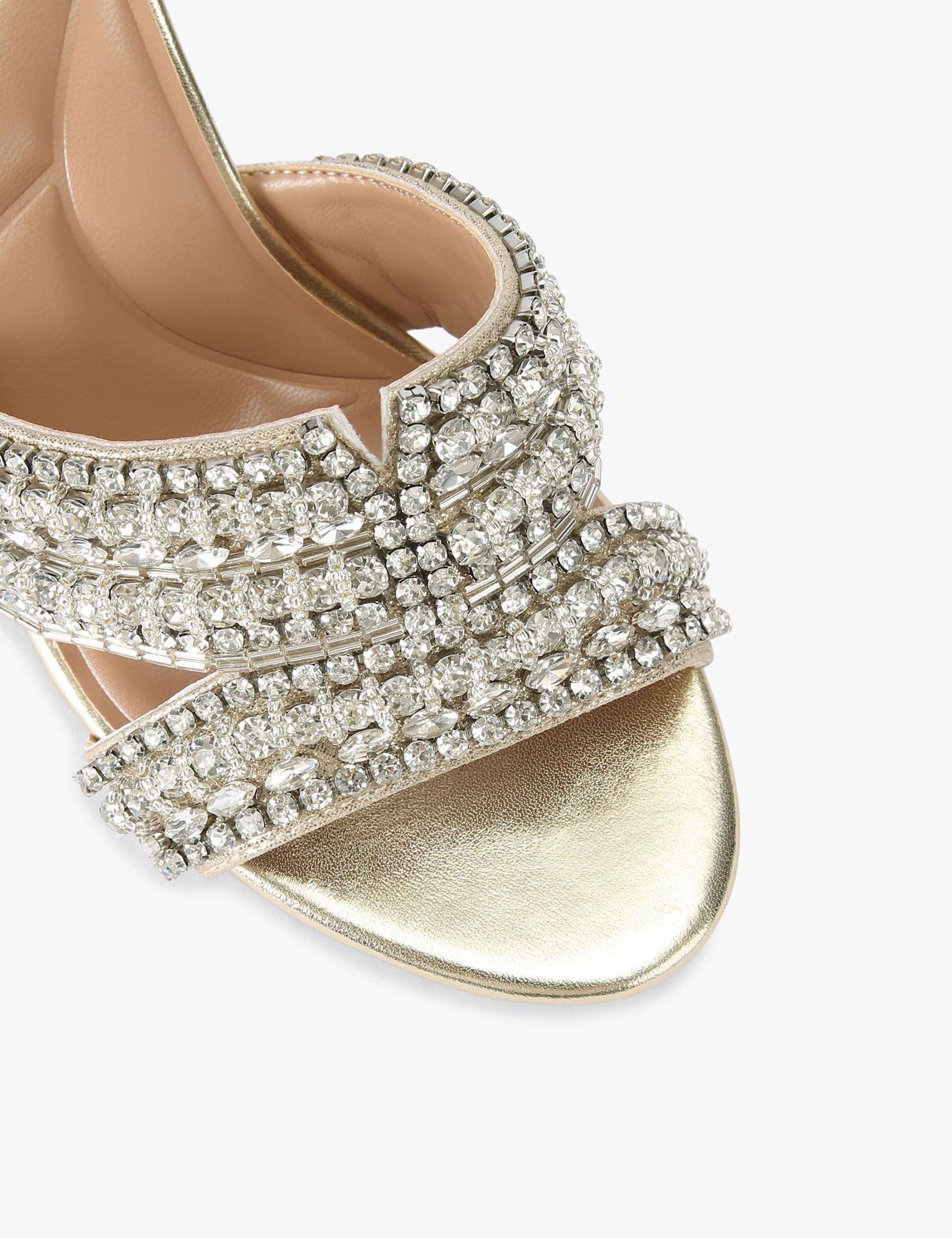 Metallic Sparkle Block Heel Mules 5 of 5