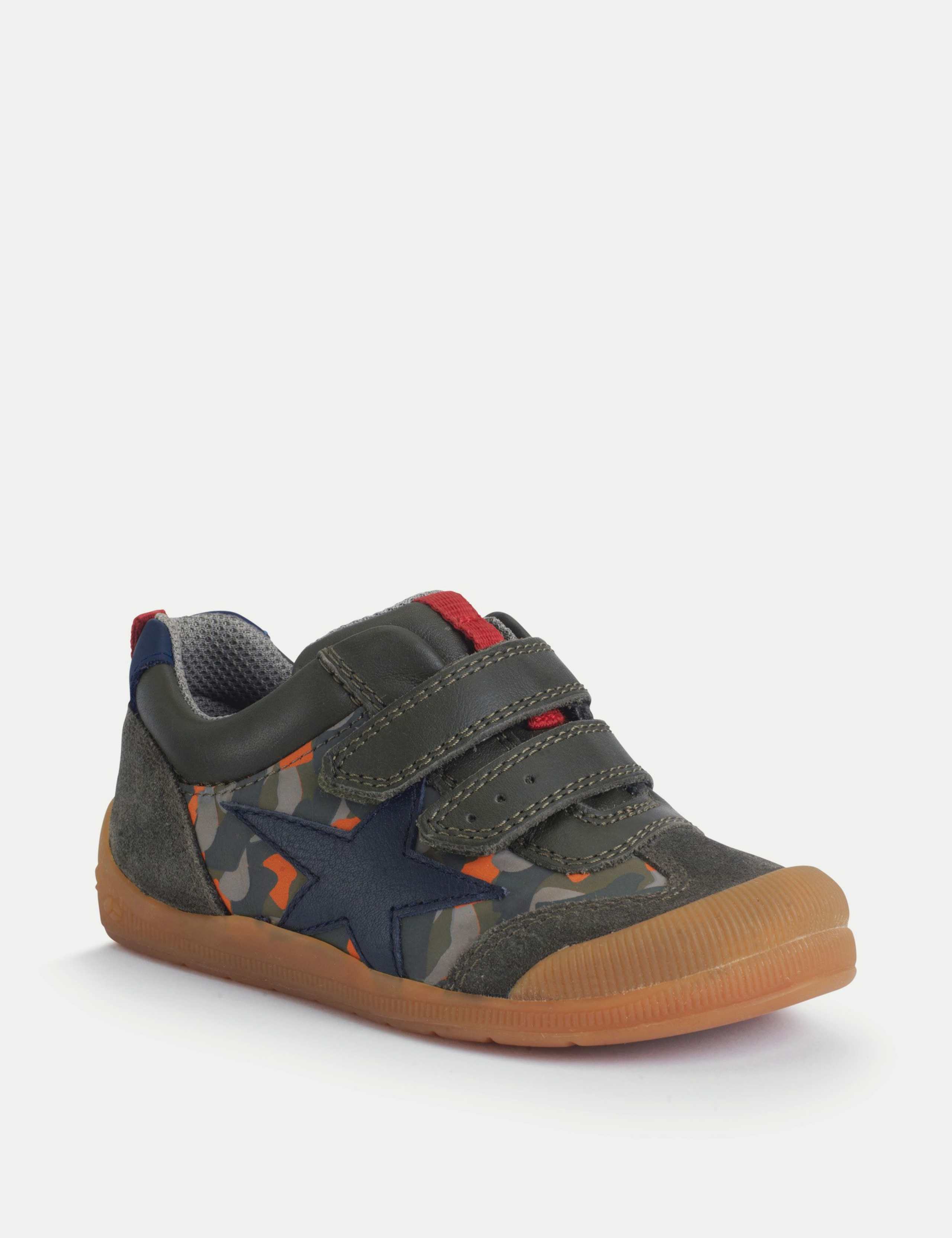 Kids' Leather Star Trainers (4 Small - 10½ Small) 2 of 3