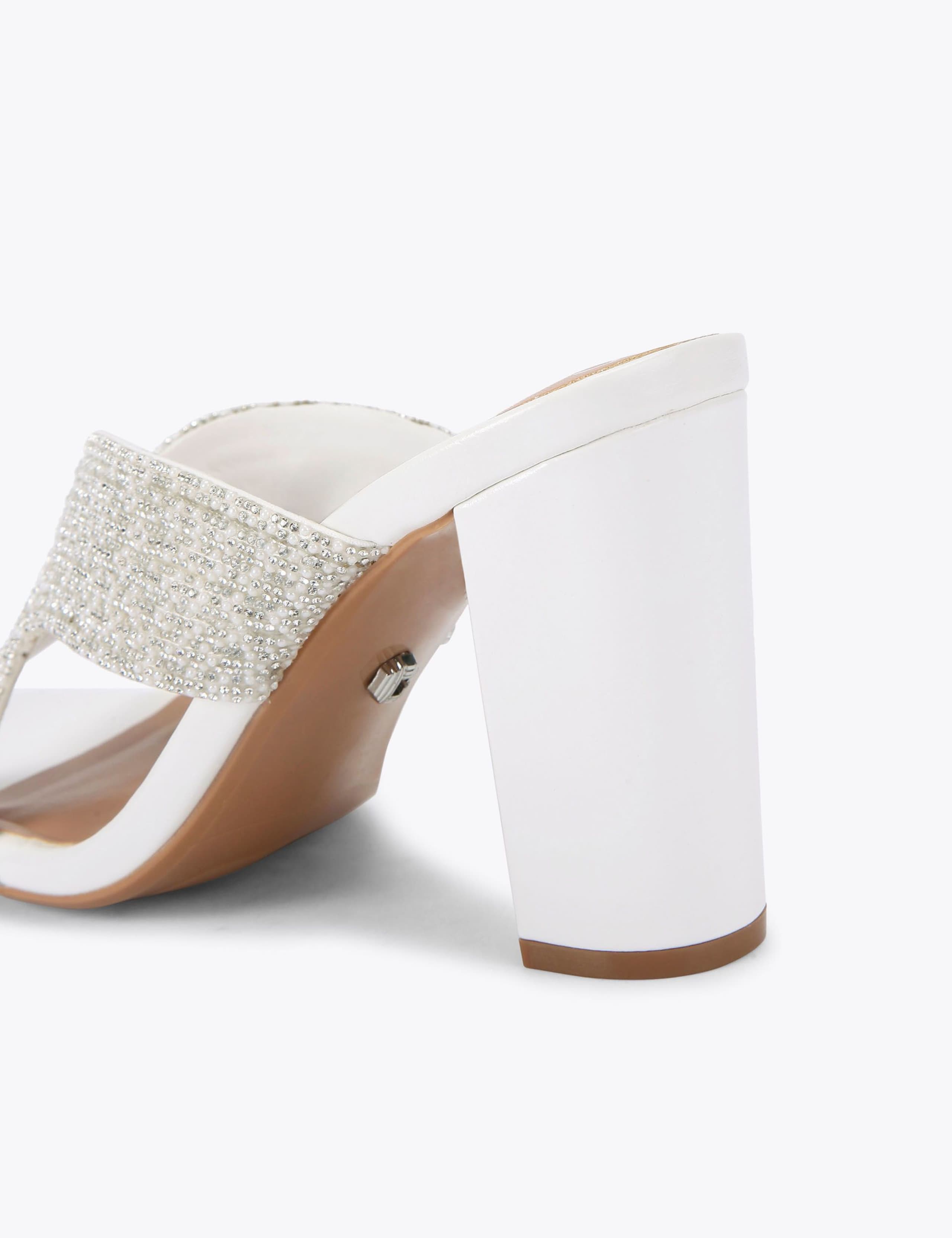 Embellished Block Heel Mules 5 of 5