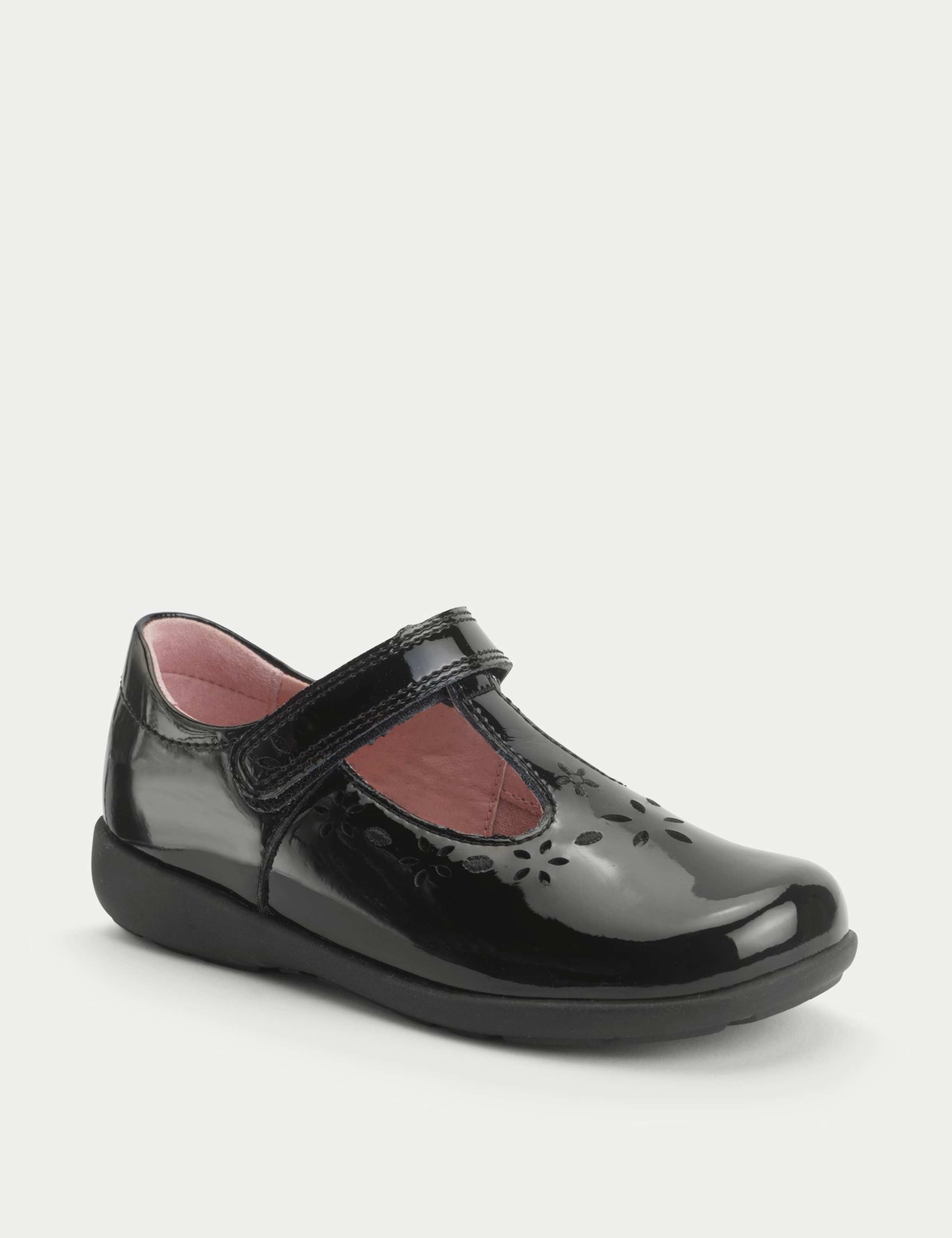 Kids' Leather Riptape Mary Jane School Shoes (1 Small - 13½ Small) 2 of 4