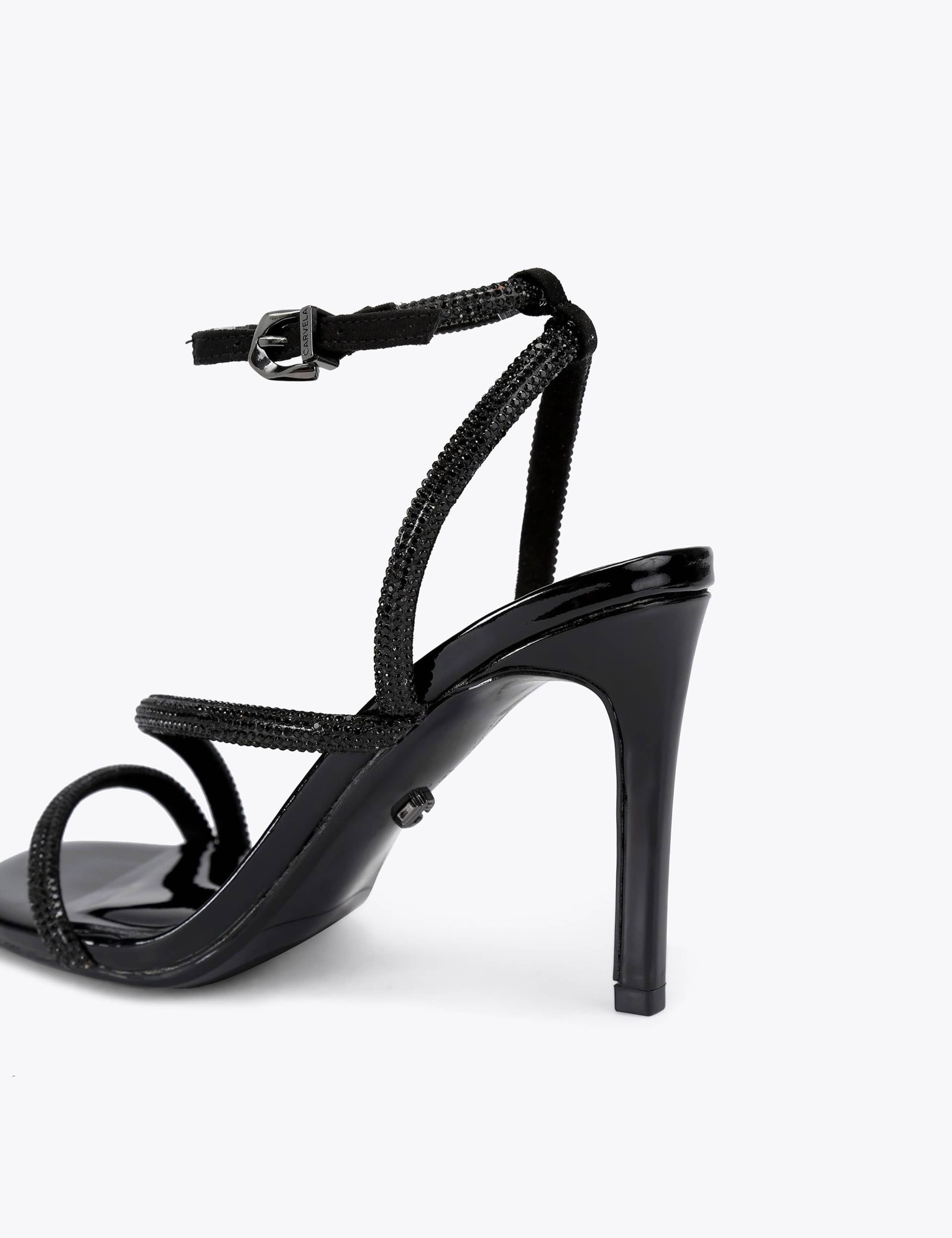 Wide Fit Sparkle Stiletto Heel Sandals 2 of 4