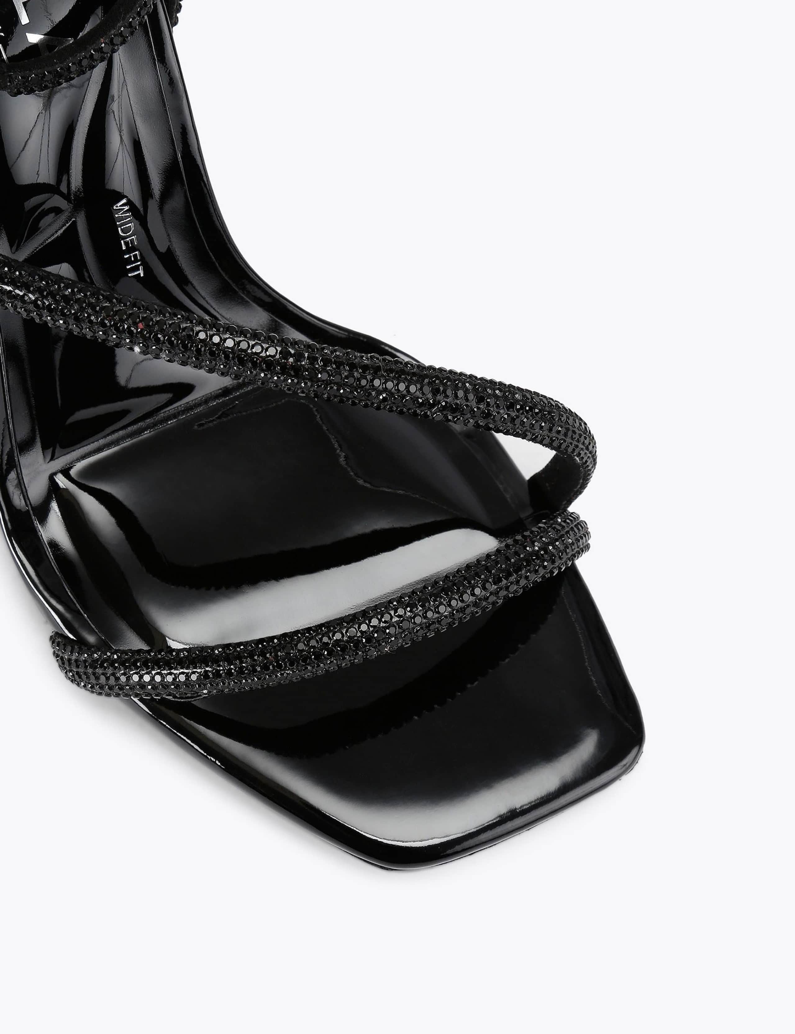 Wide Fit Sparkle Stiletto Heel Sandals 4 of 4