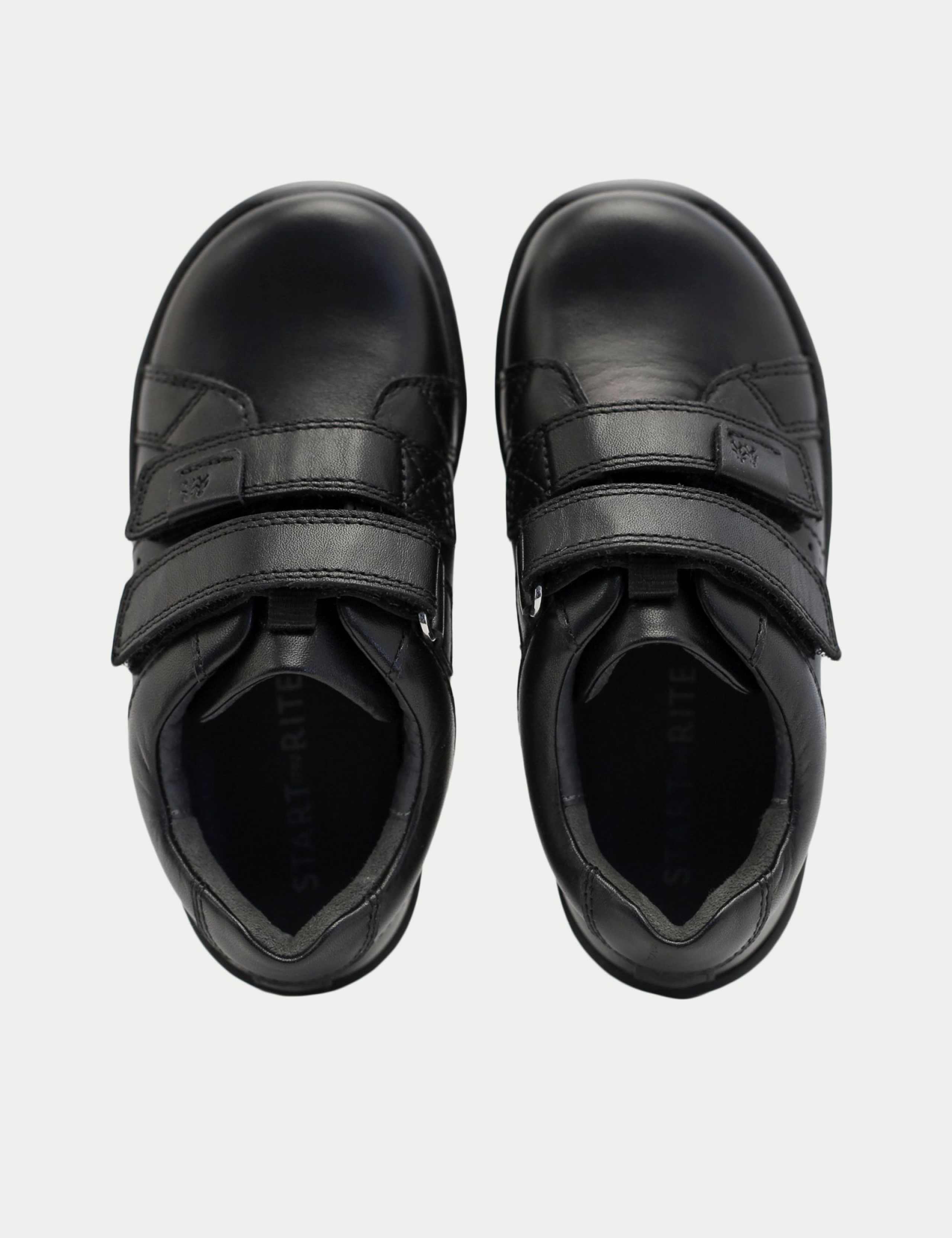 Kids' Leather Riptape School Shoes (1 Large - 13½ Small) 2 of 4