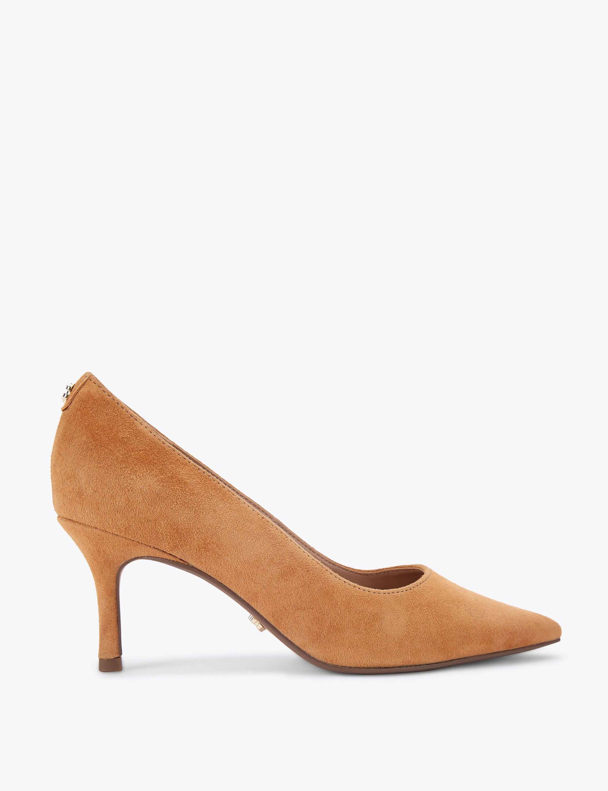 Suede Pointed Court Shoes 1 of 5