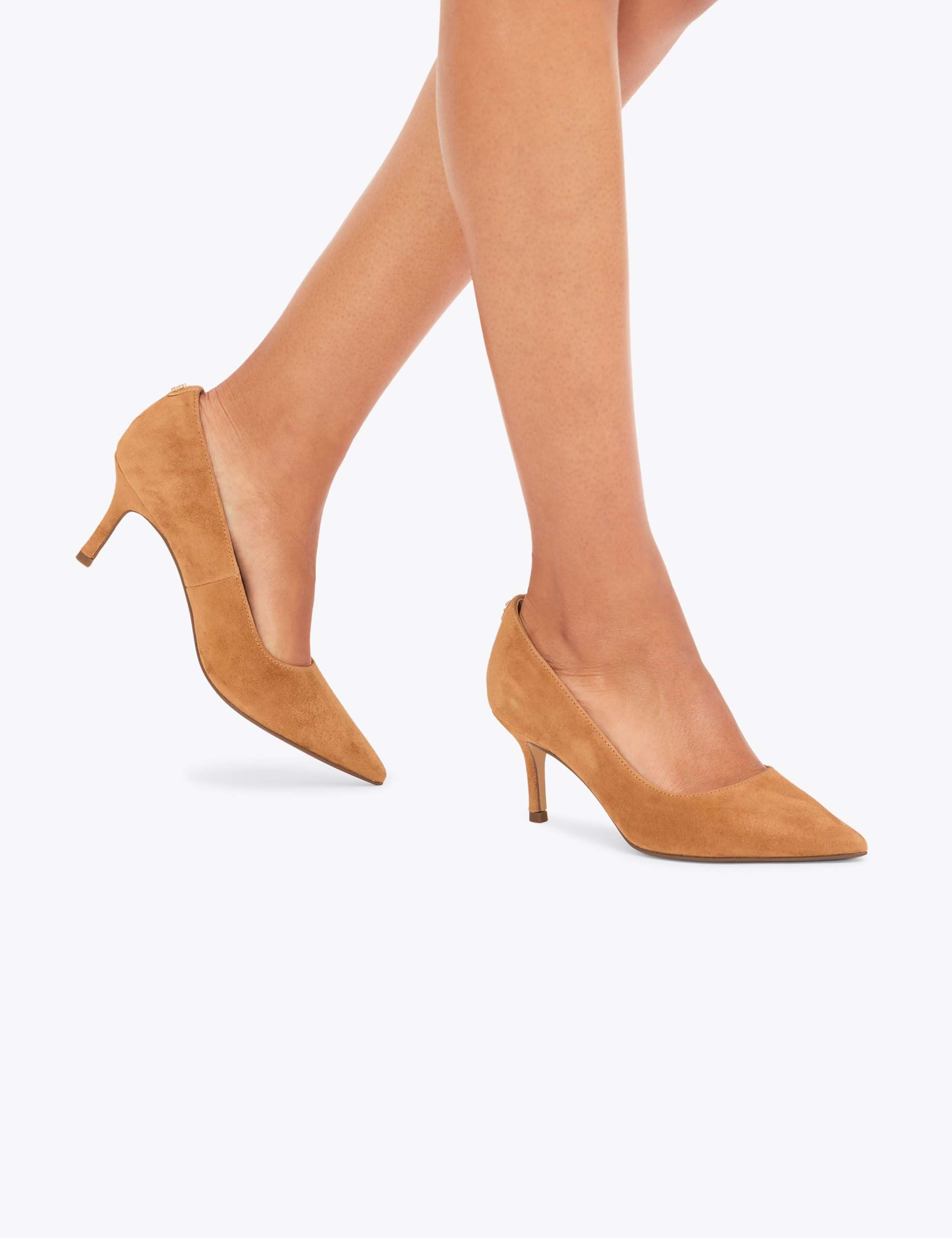 Suede Pointed Court Shoes 2 of 5
