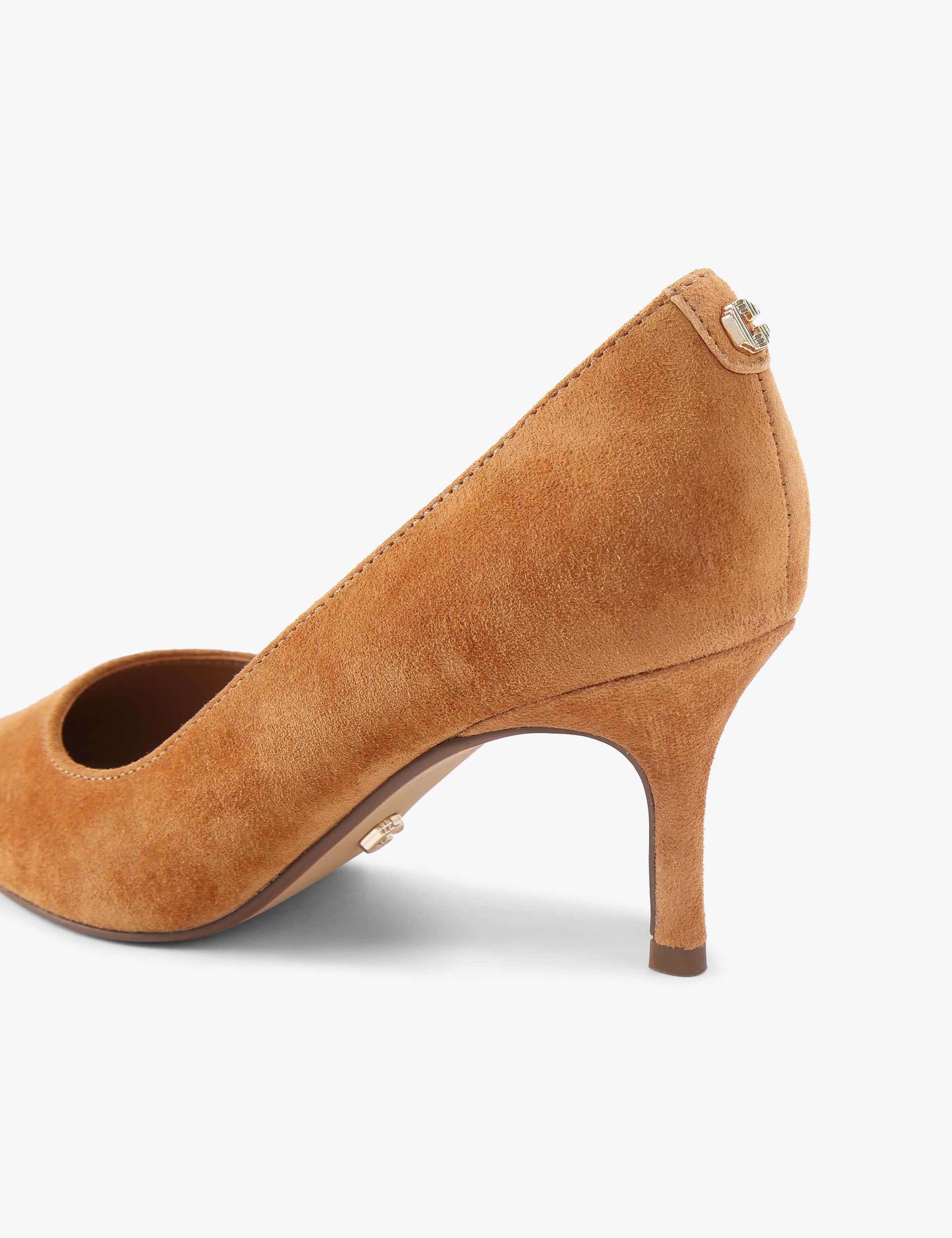 Suede Pointed Court Shoes 4 of 5