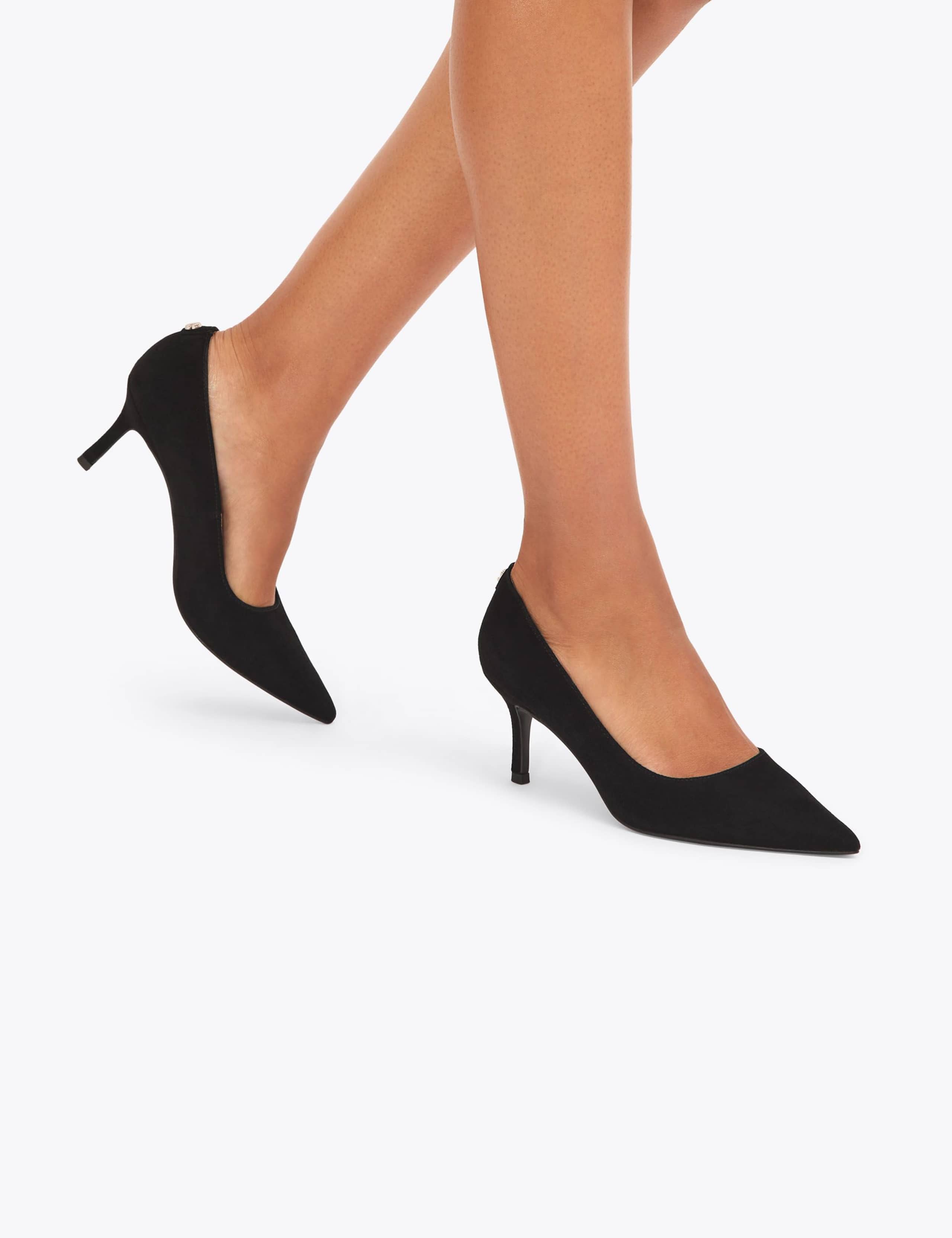 Suede Pointed Court Shoes 2 of 5