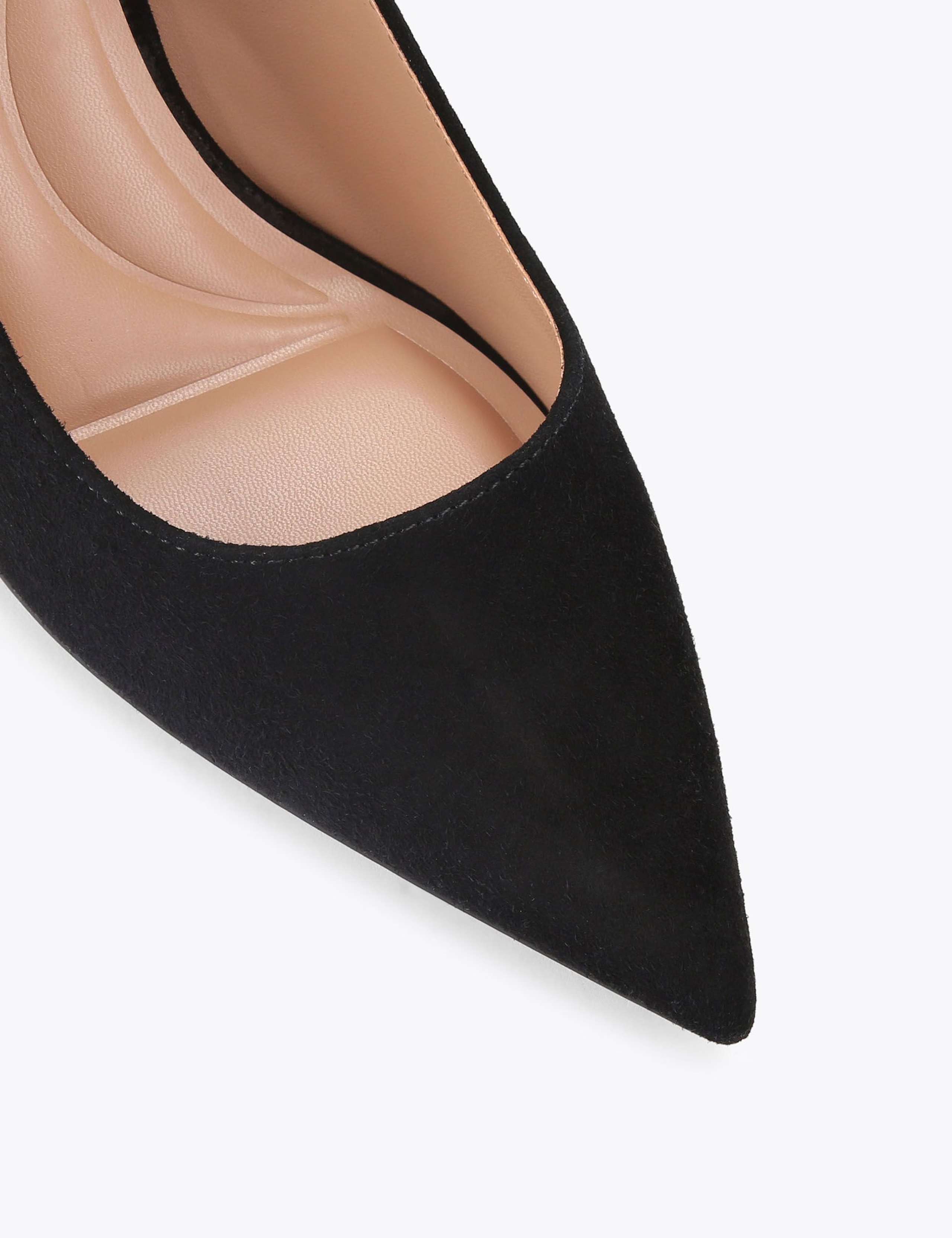Suede Pointed Court Shoes 4 of 5