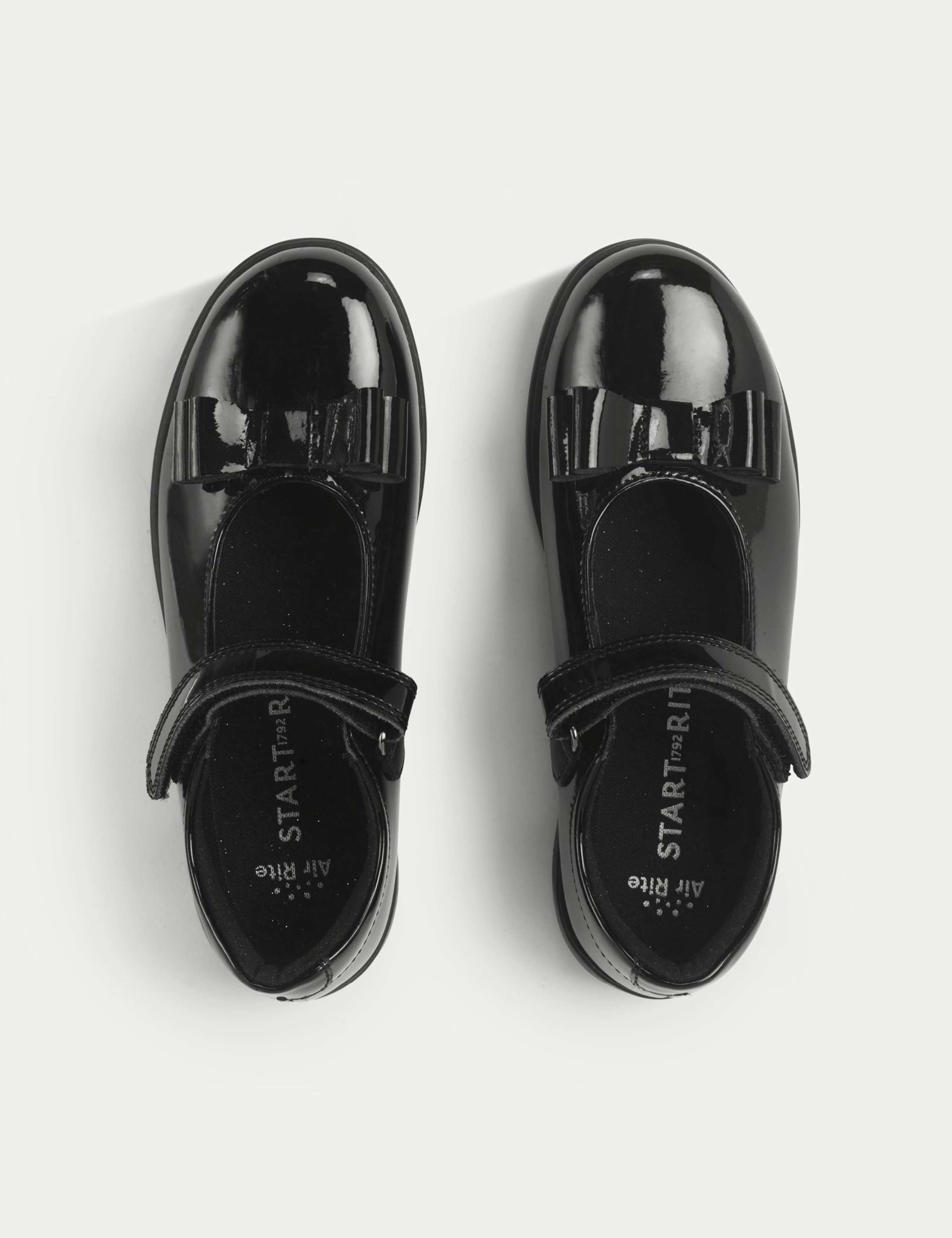 Patent Riptape School Shoes (9 Small - 3 Large) 3 of 5