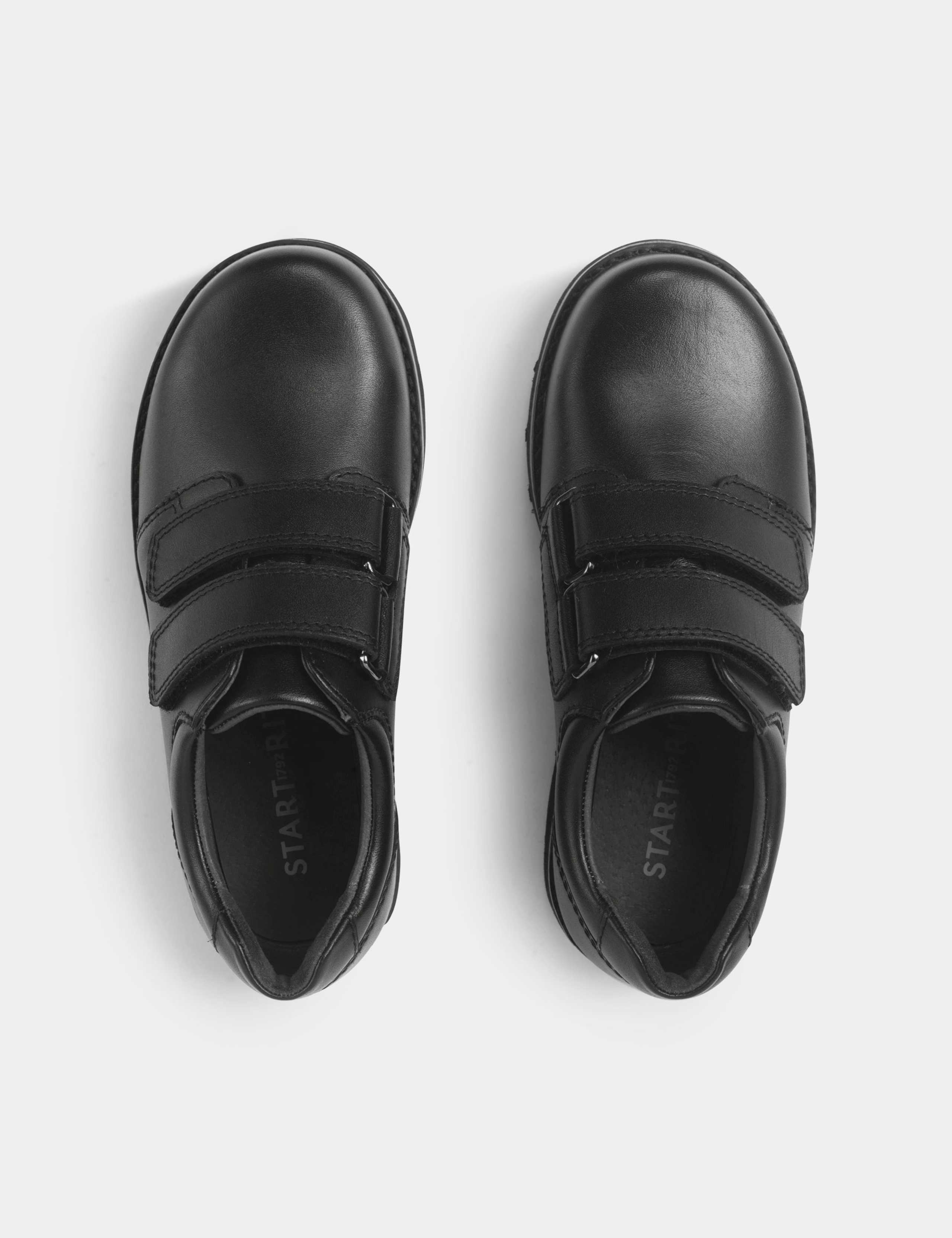 Kids' Leather Riptape School Shoes (9 Small - 3½ Large) 2 of 5