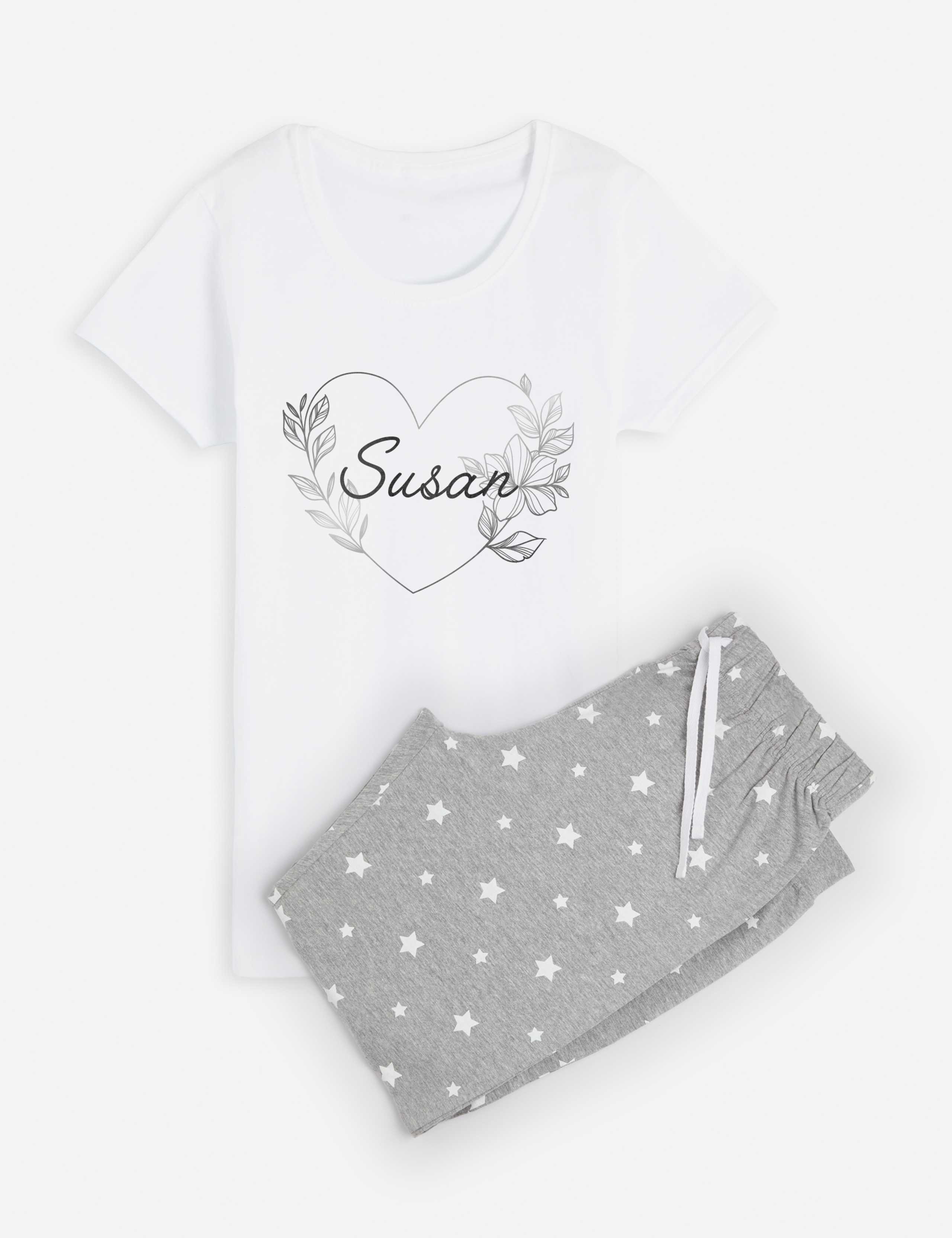 Personalised Heart Pyjamas 1 of 3