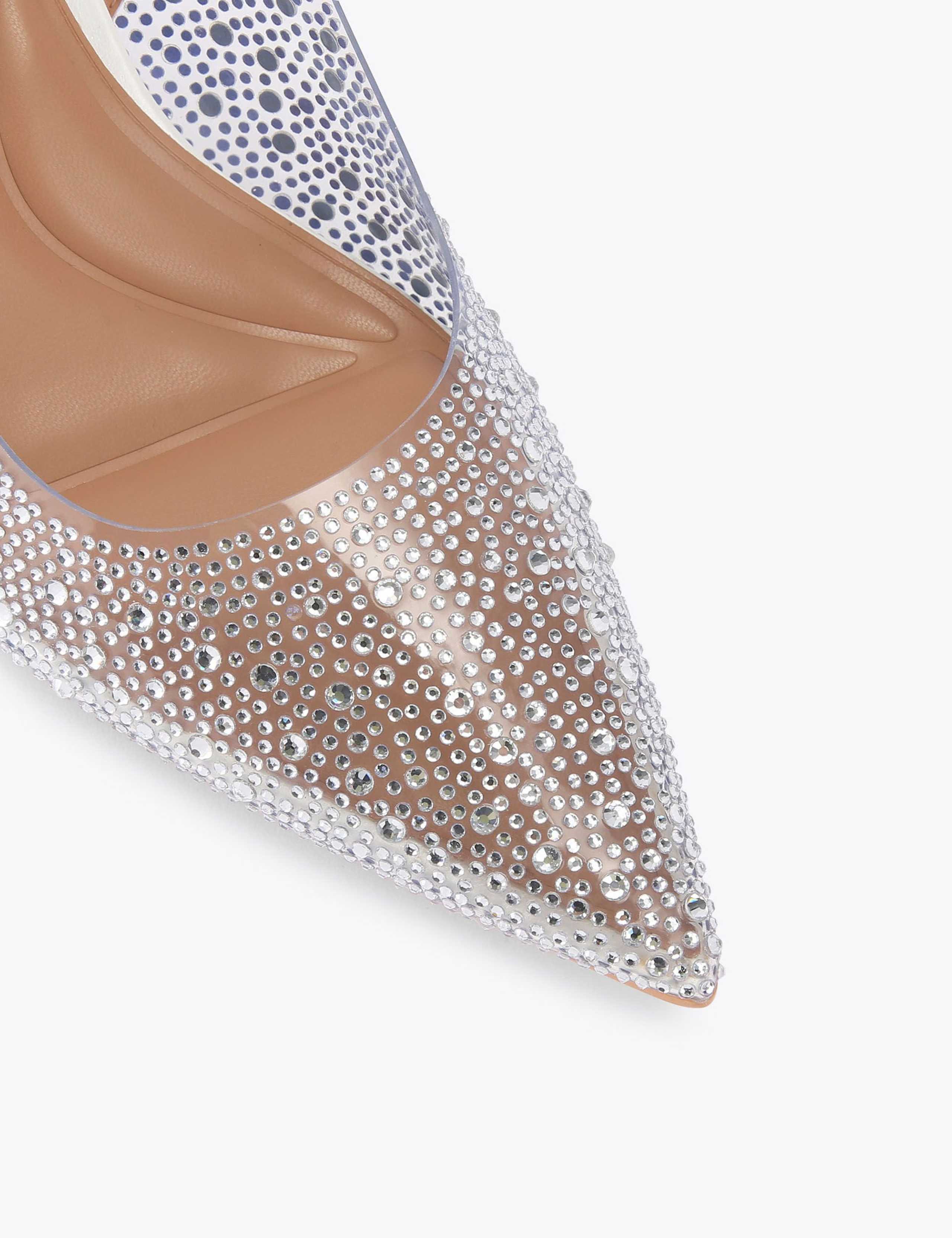 Sparkle Stiletto Heel Pointed Slingbacks 2 of 4