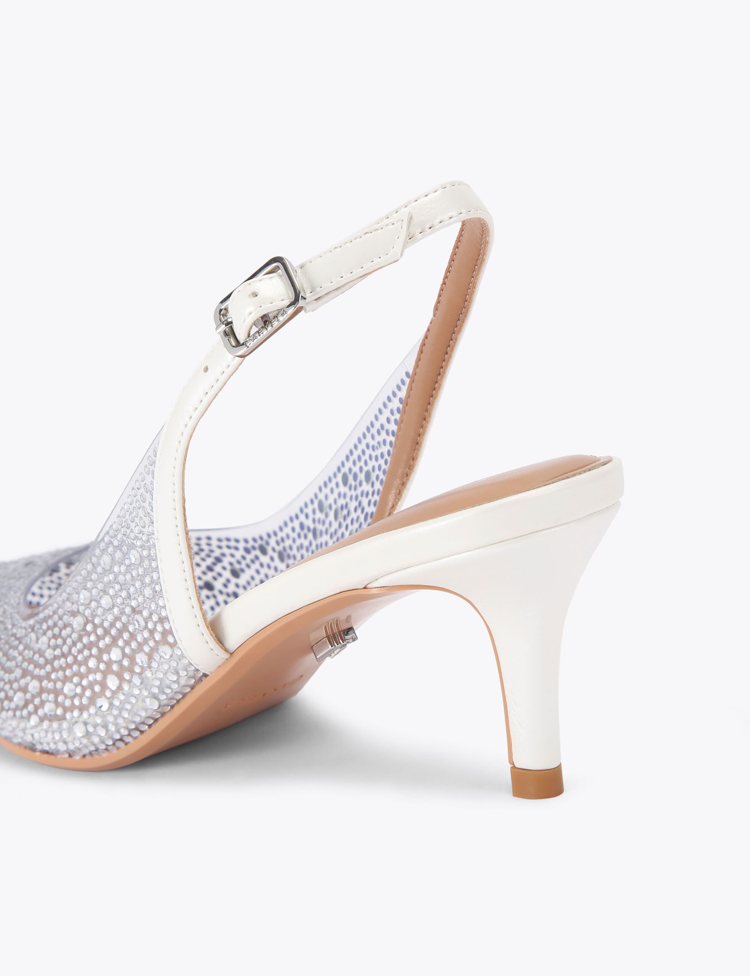 Sparkle Stiletto Heel Pointed Slingbacks 4 of 4