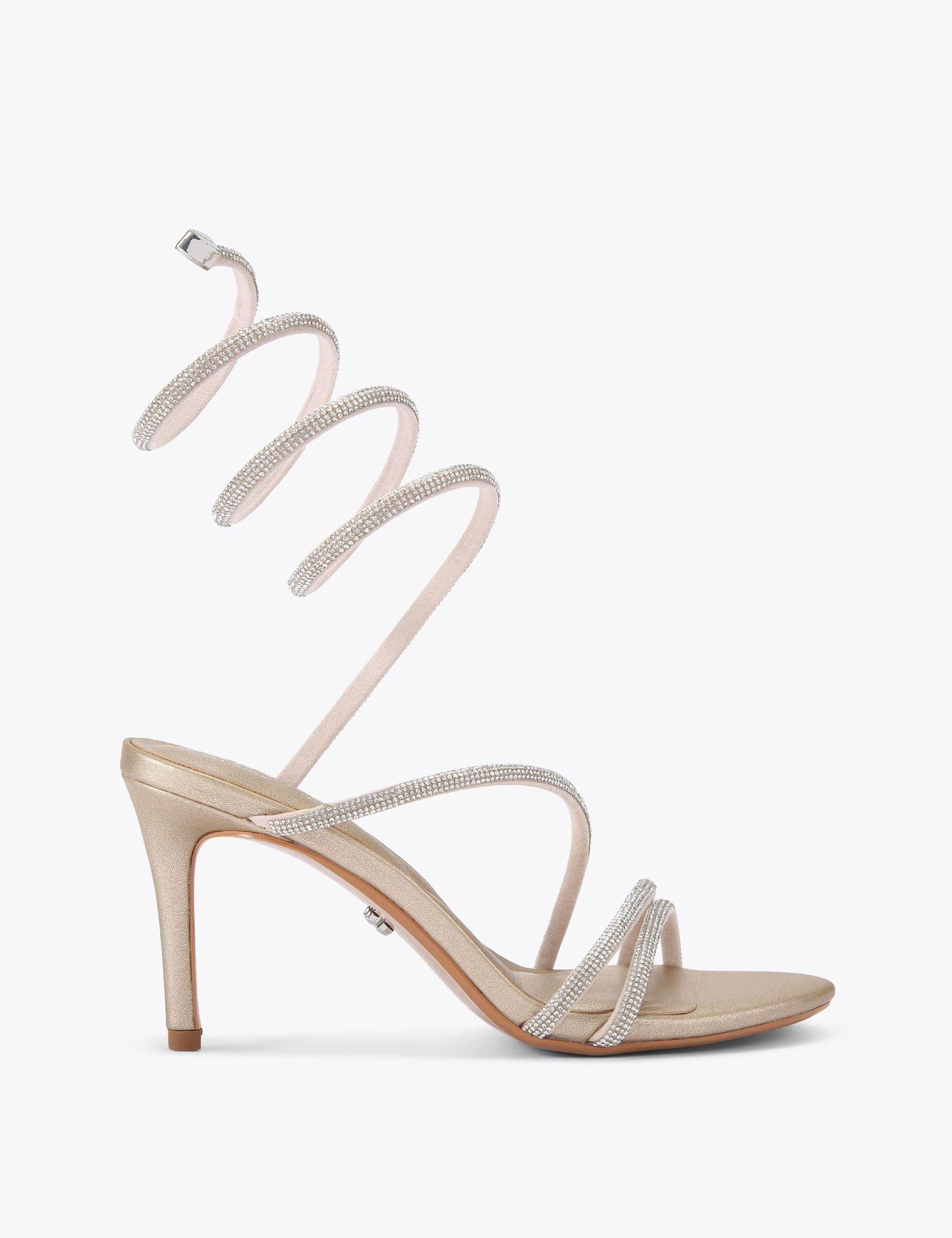 Metallic Strappy Heels 1 of 5