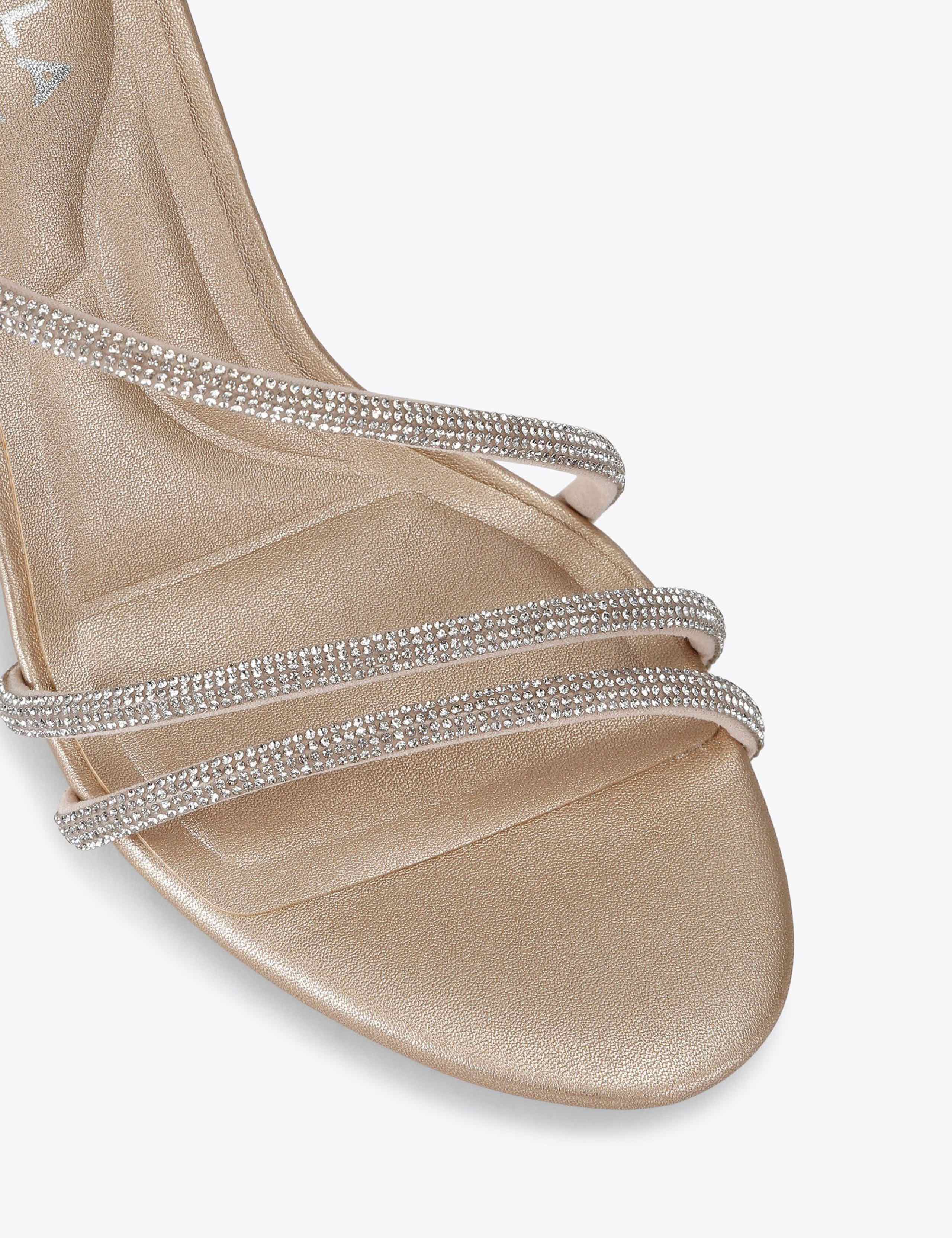 Metallic Heeled Sandals 3 of 5