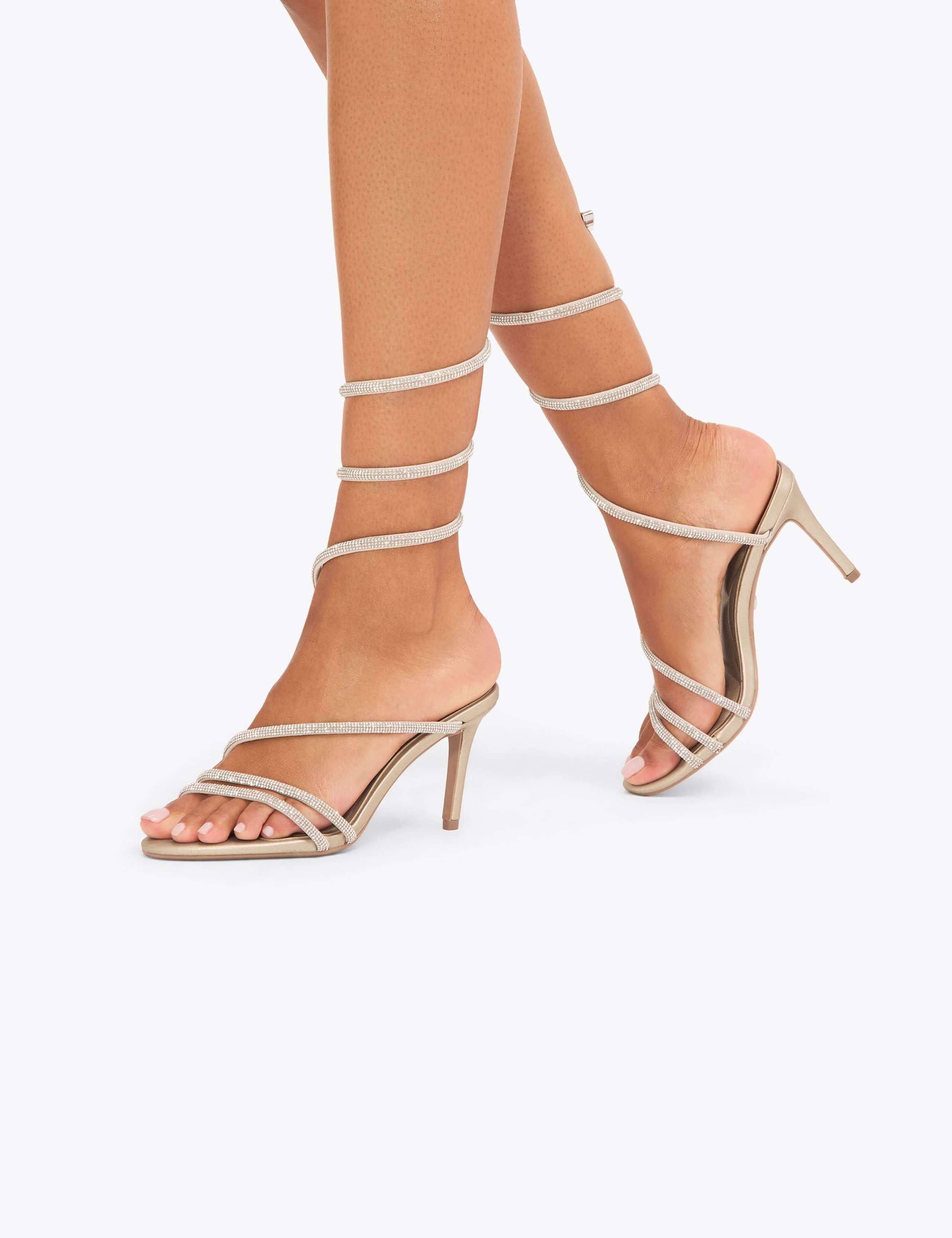 Metallic Strappy Heels 5 of 5