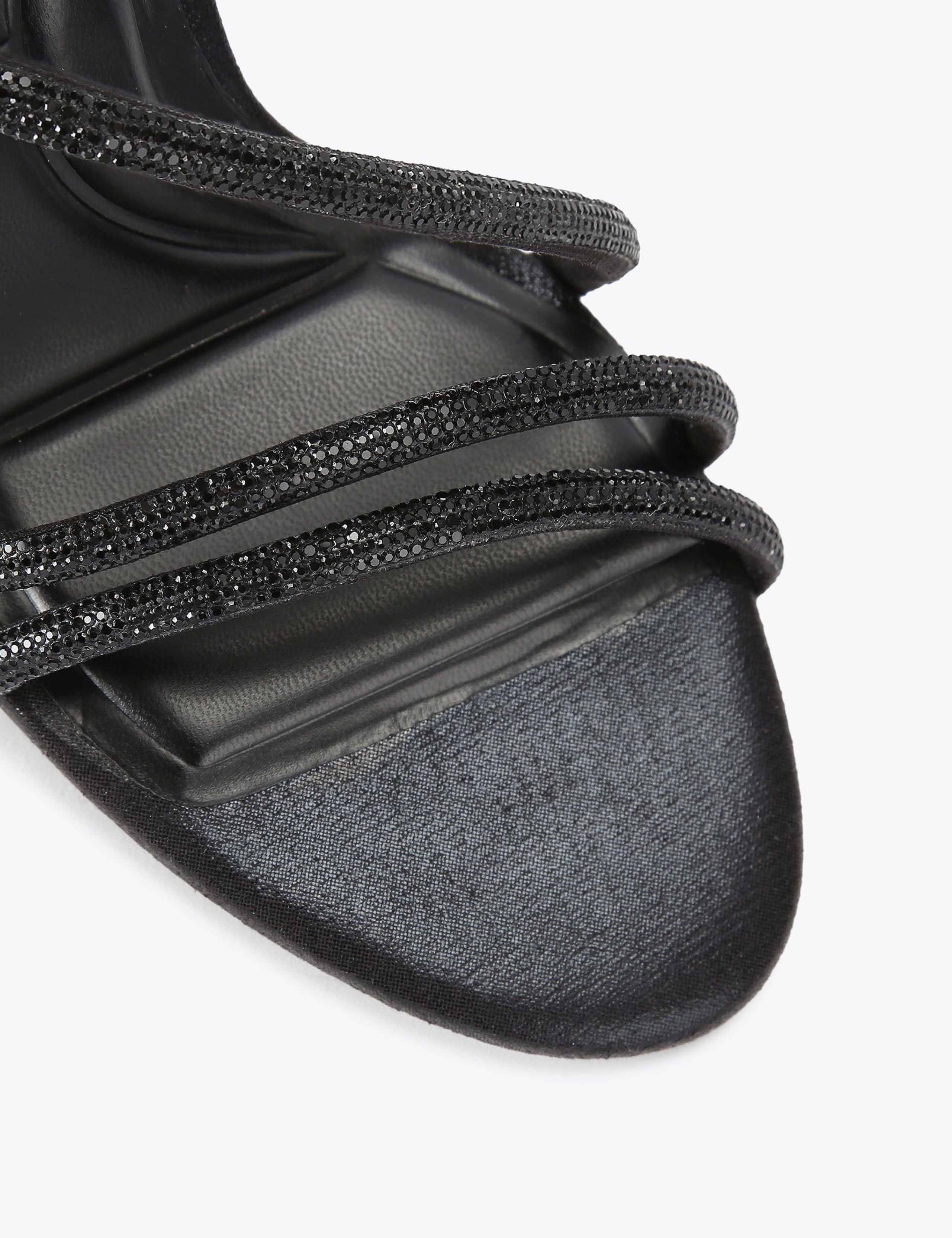 Metallic Sparkle Strappy Stiletto Heel Sandals 5 of 5