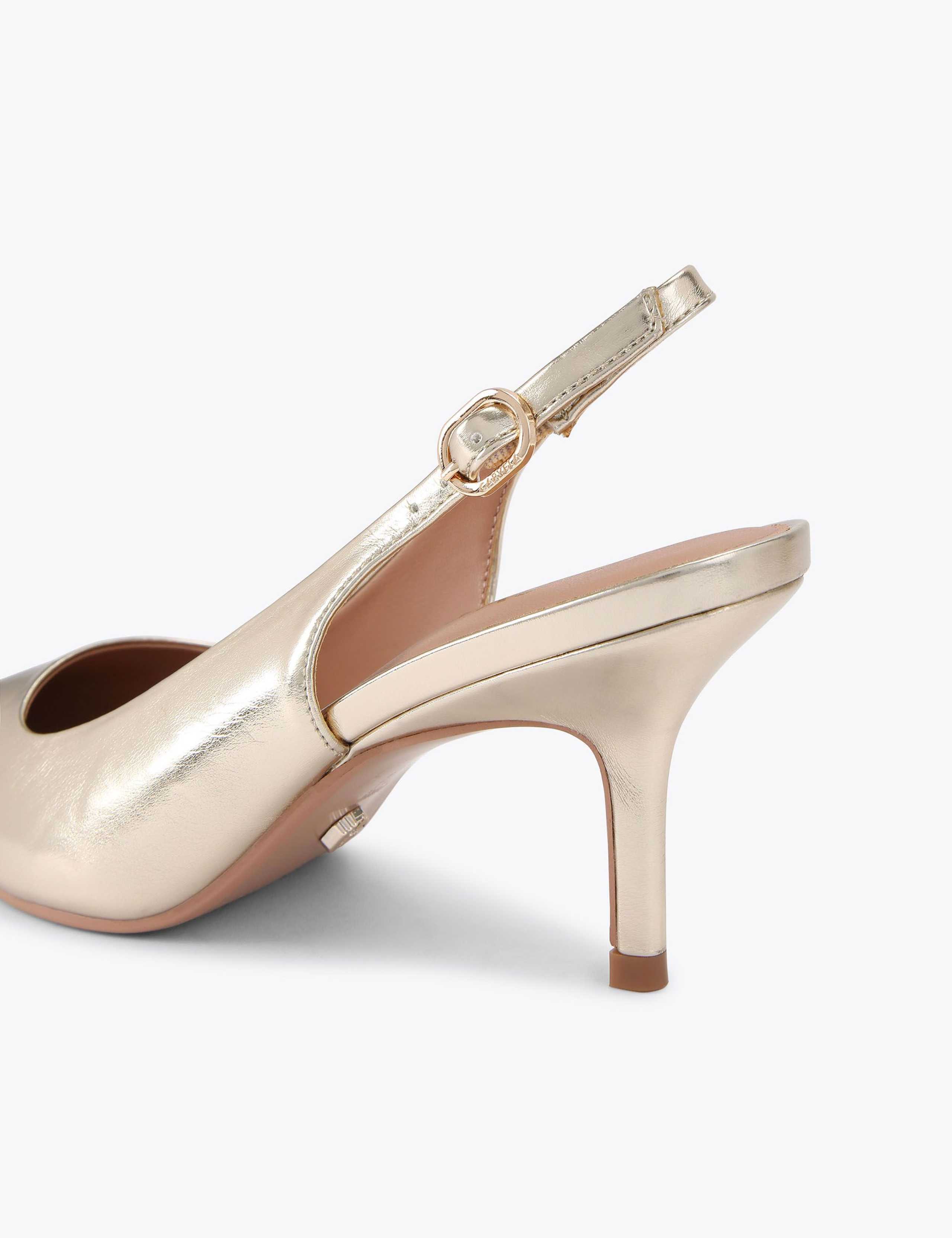 Patent Kitten Heel Slingback Shoes 3 of 5