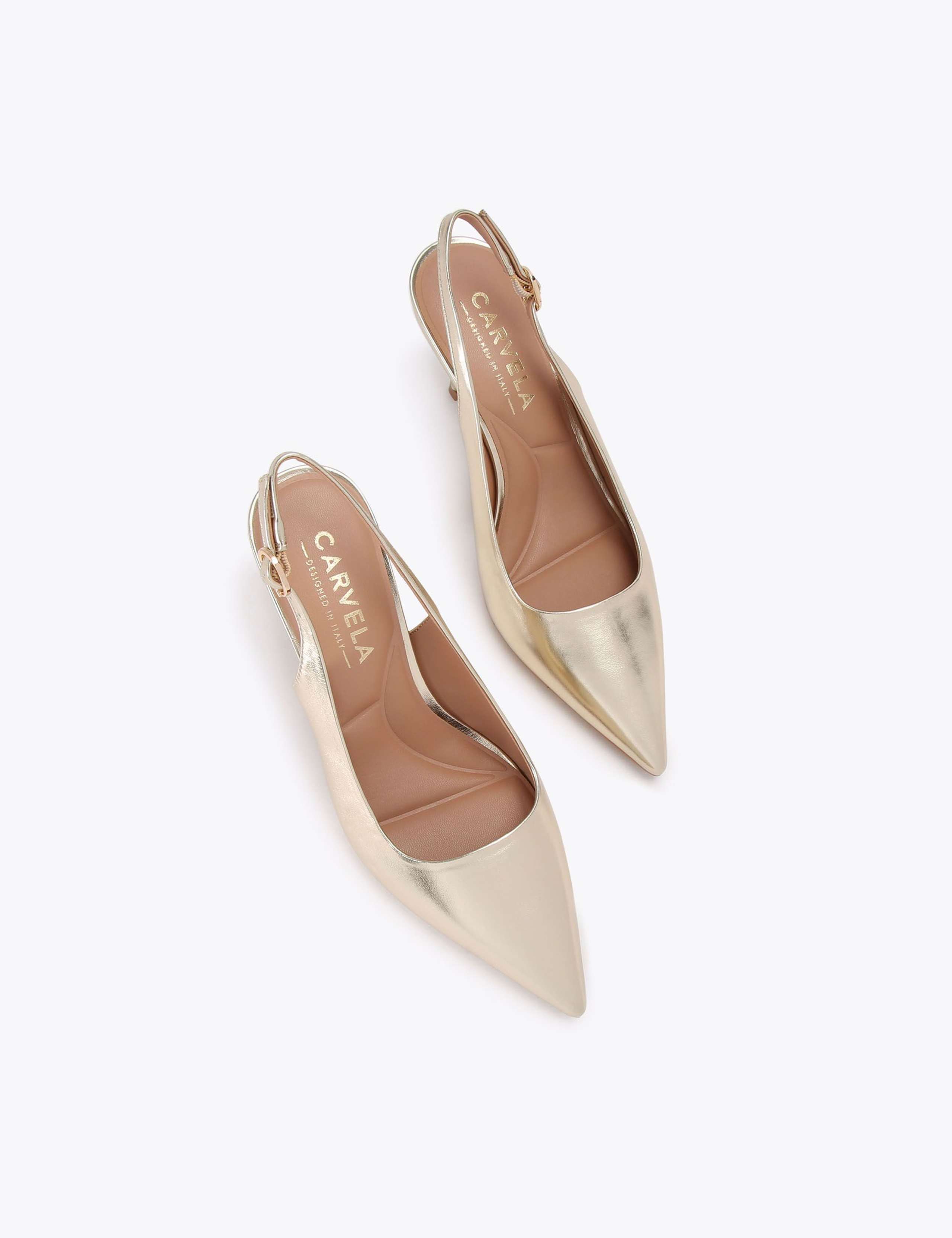 Patent Kitten Heel Slingback Shoes 4 of 5