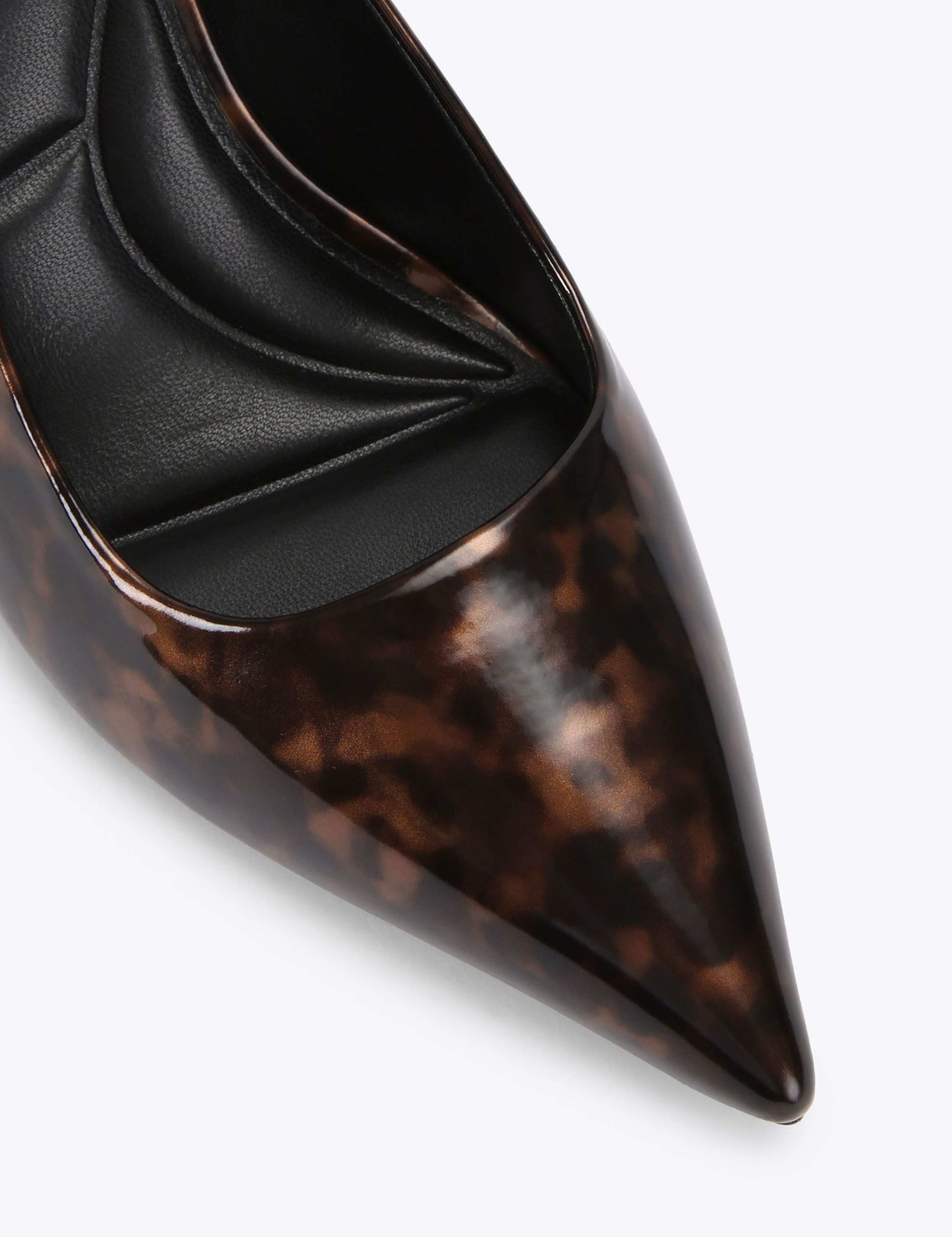 Patent Animal Print Stiletto Heel Slingbacks 4 of 4