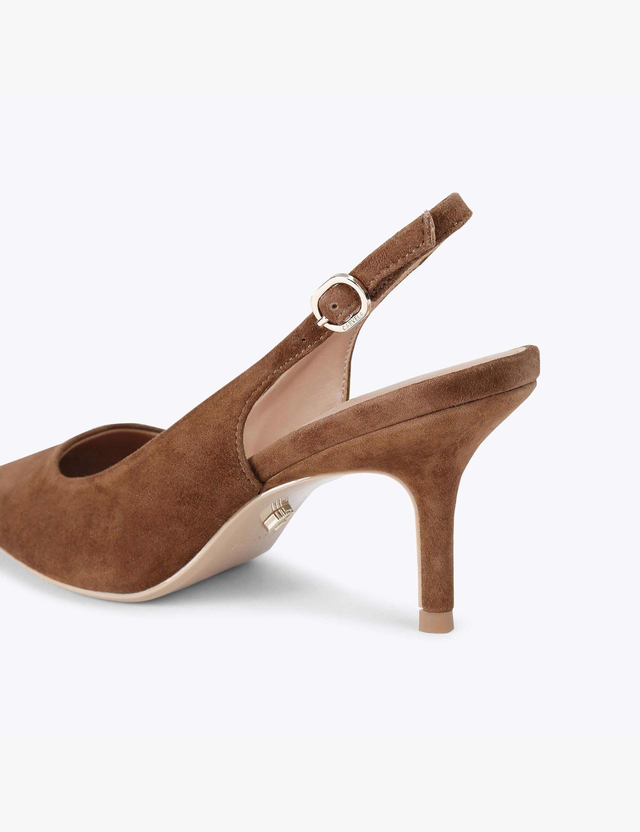 Suede Slingback Court Shoes 5 of 5