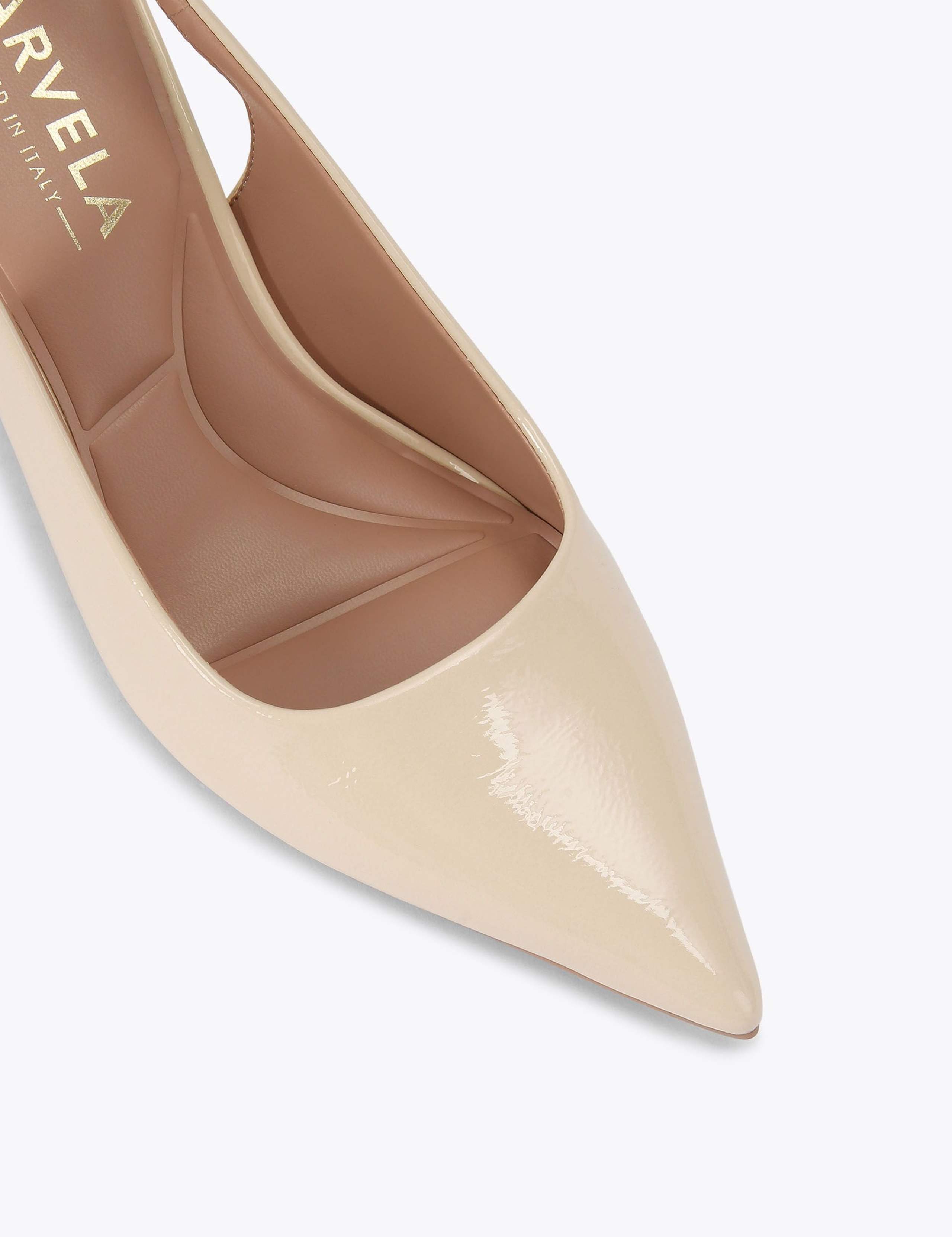 Patent Stiletto Heel Pointed Slingback Shoes 5 of 5