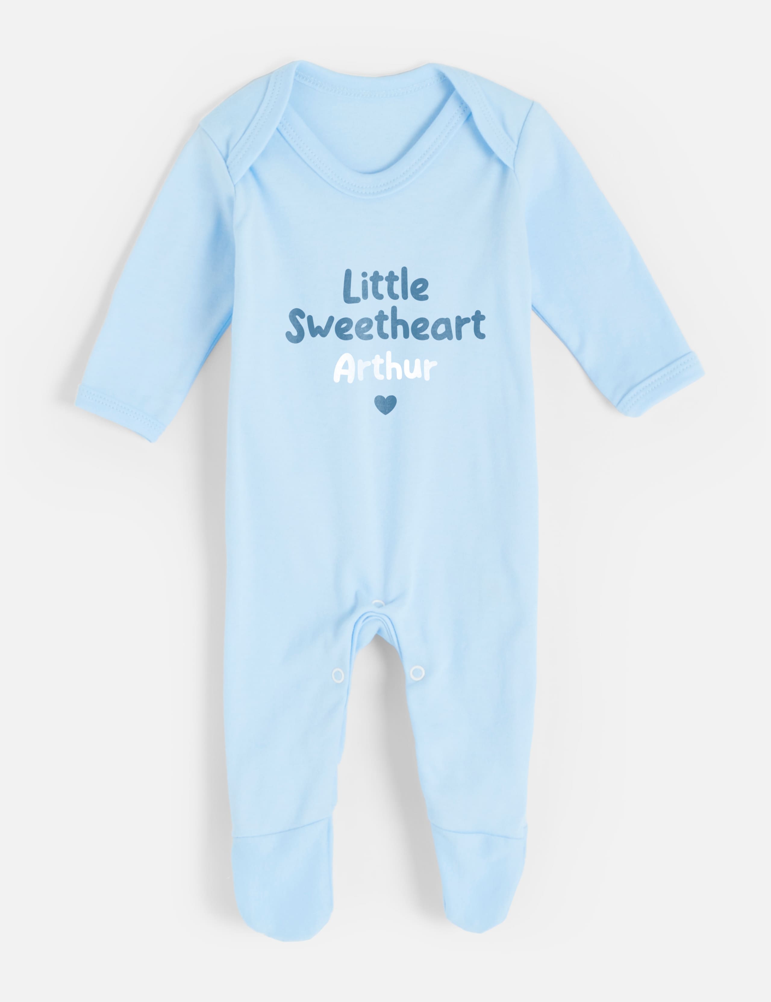 Personalised Little Sweetheart Babygrow (0-12 Mths) 1 of 3