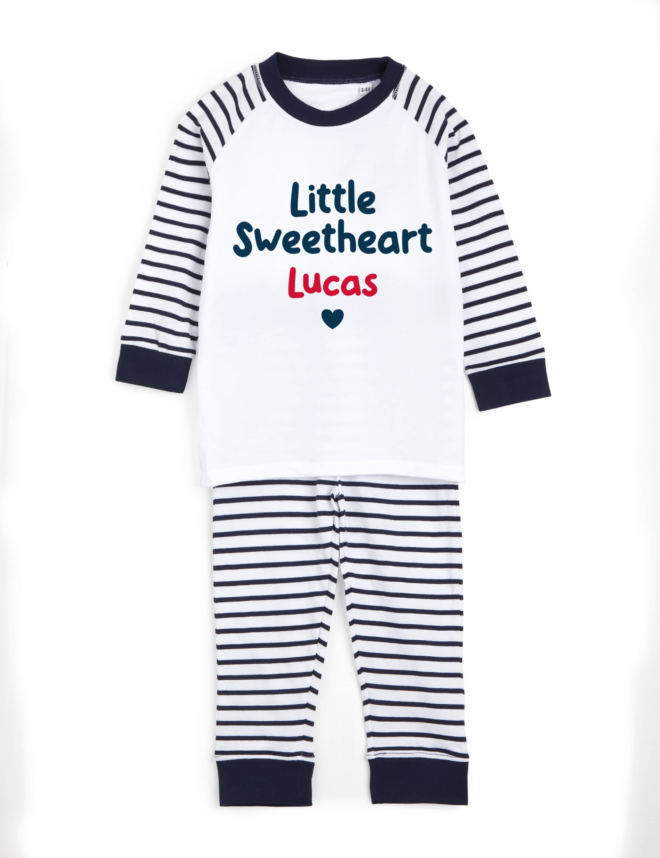 Personalised Sweetheart Pyjamas (0-4 Yrs) 3 of 4