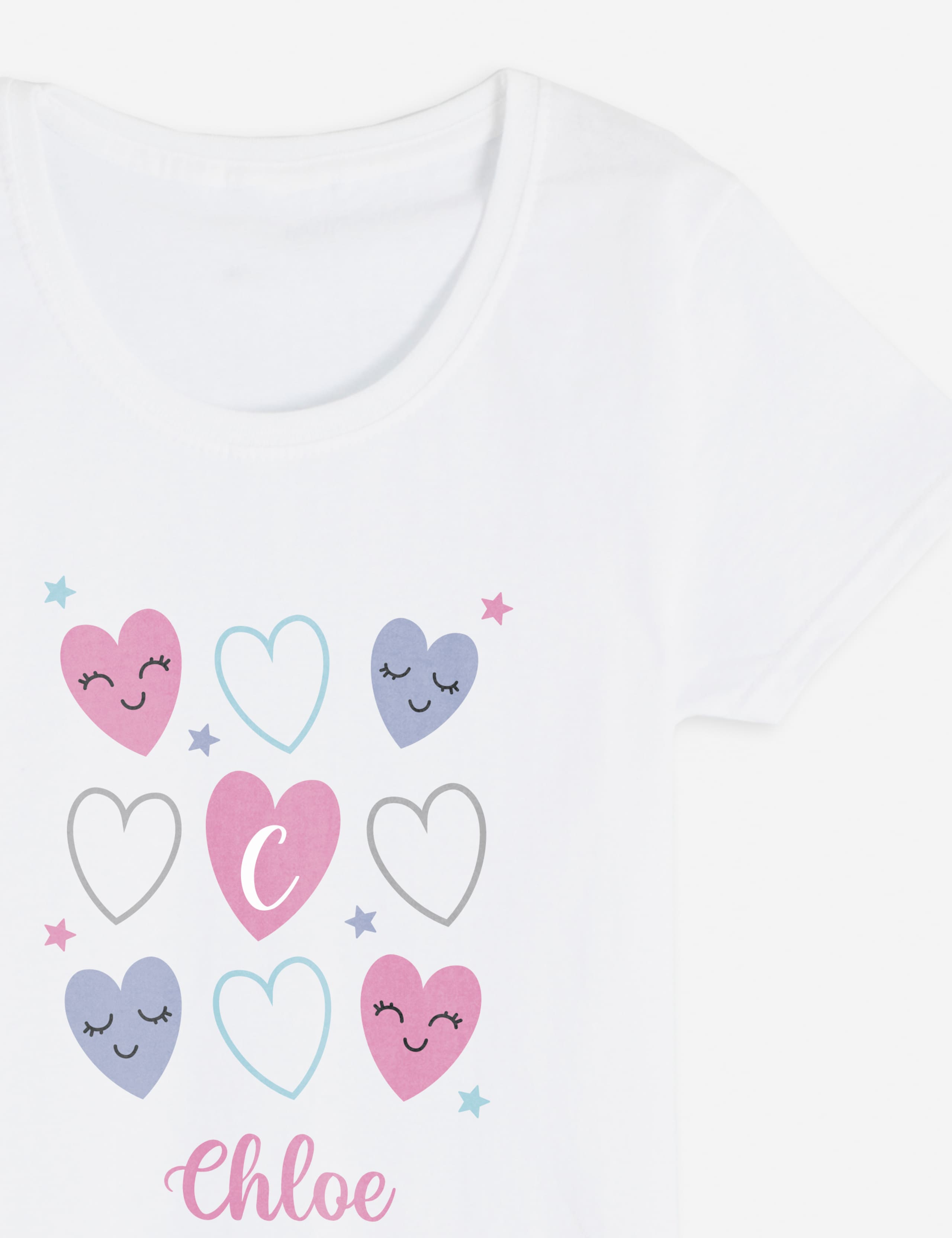Personalised Heart Pyjamas (5-12 Yrs) 2 of 3
