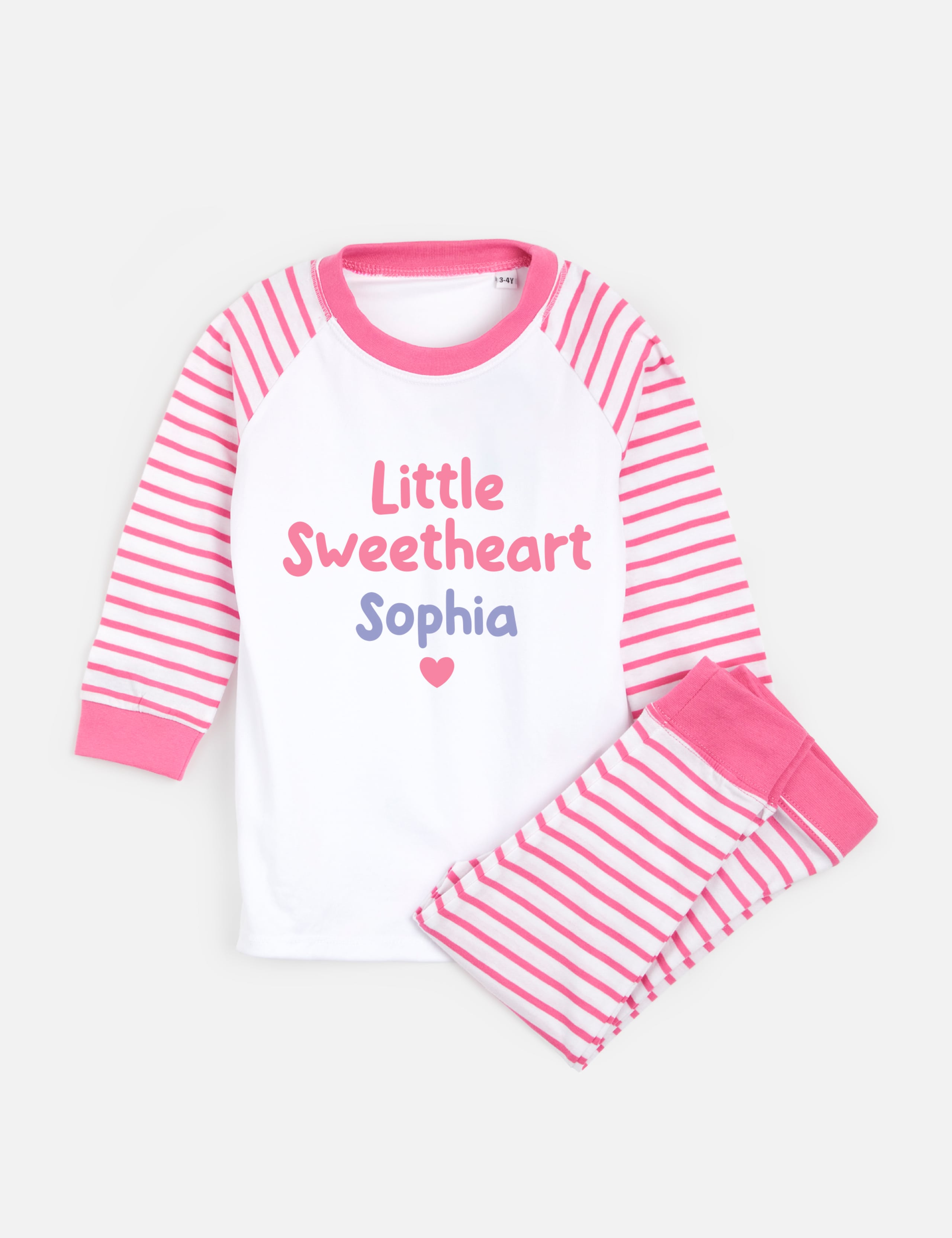Personalised Sweetheart Pyjamas (0-4 Yrs) 1 of 4