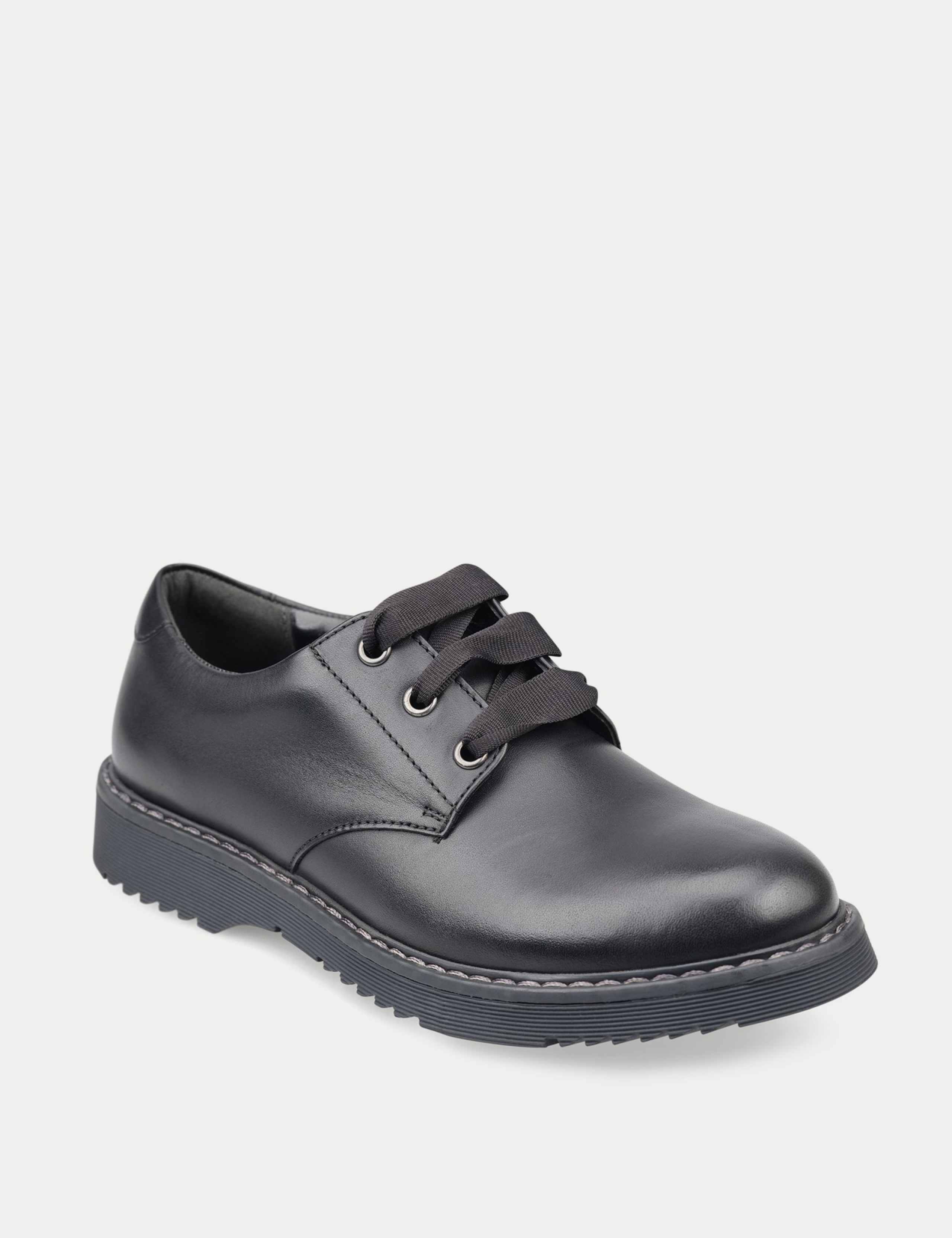 Leather School Shoes (12½ Small - 9 Large) 3 of 5