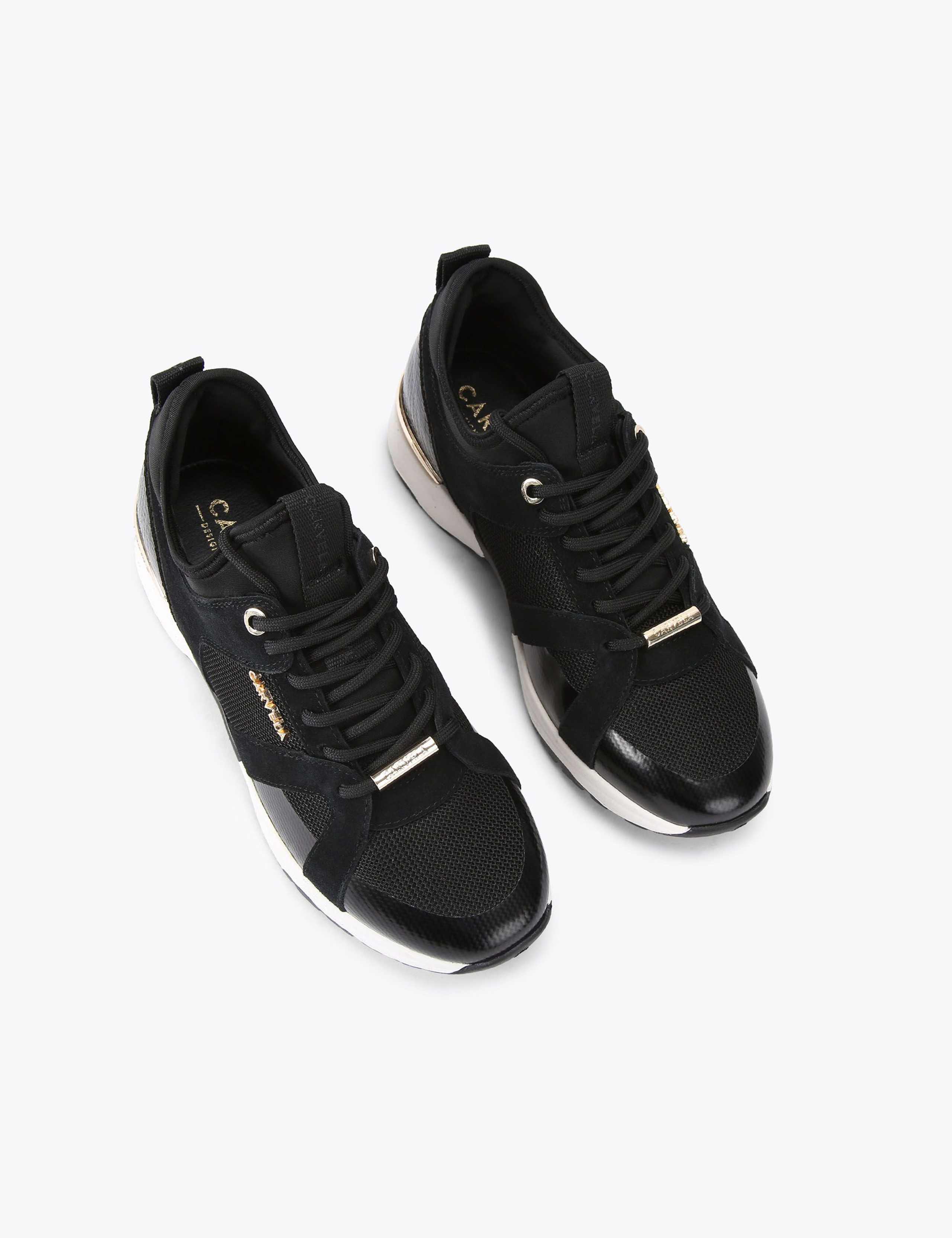 Suede Mix Lace Up Chunky Trainers 4 of 4