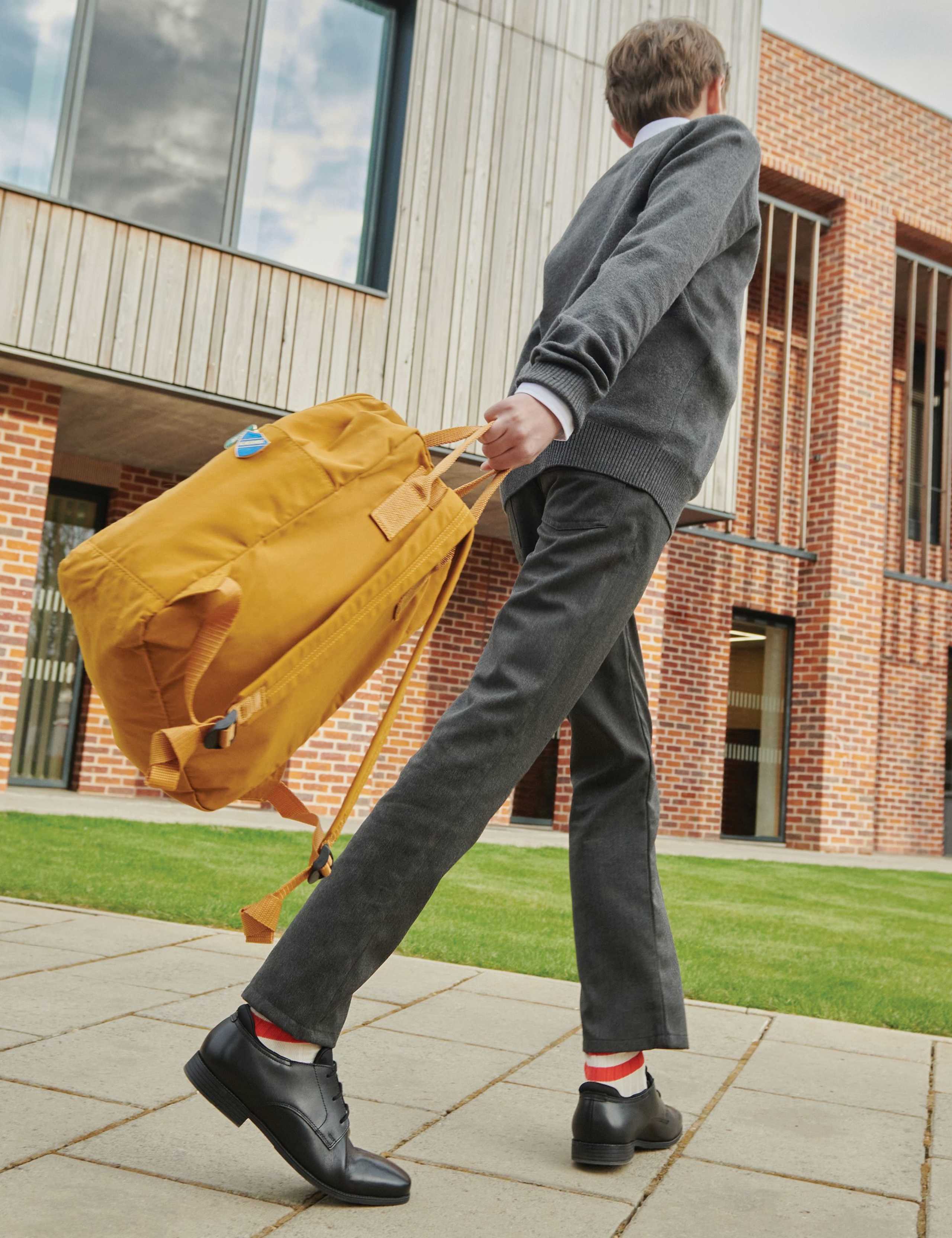 Kids' Leather School Shoes (2 Large - 5½ Large) 4 of 4