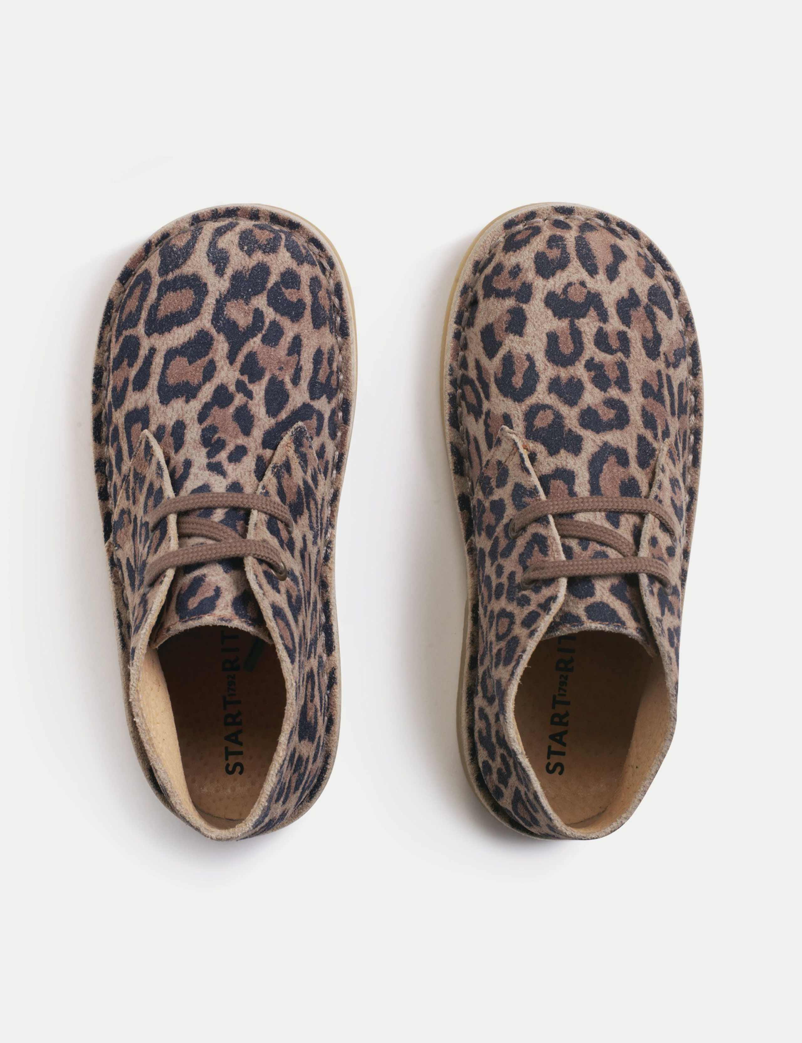Suede Leopard Boots (7 Small - 2 Large) 2 of 3