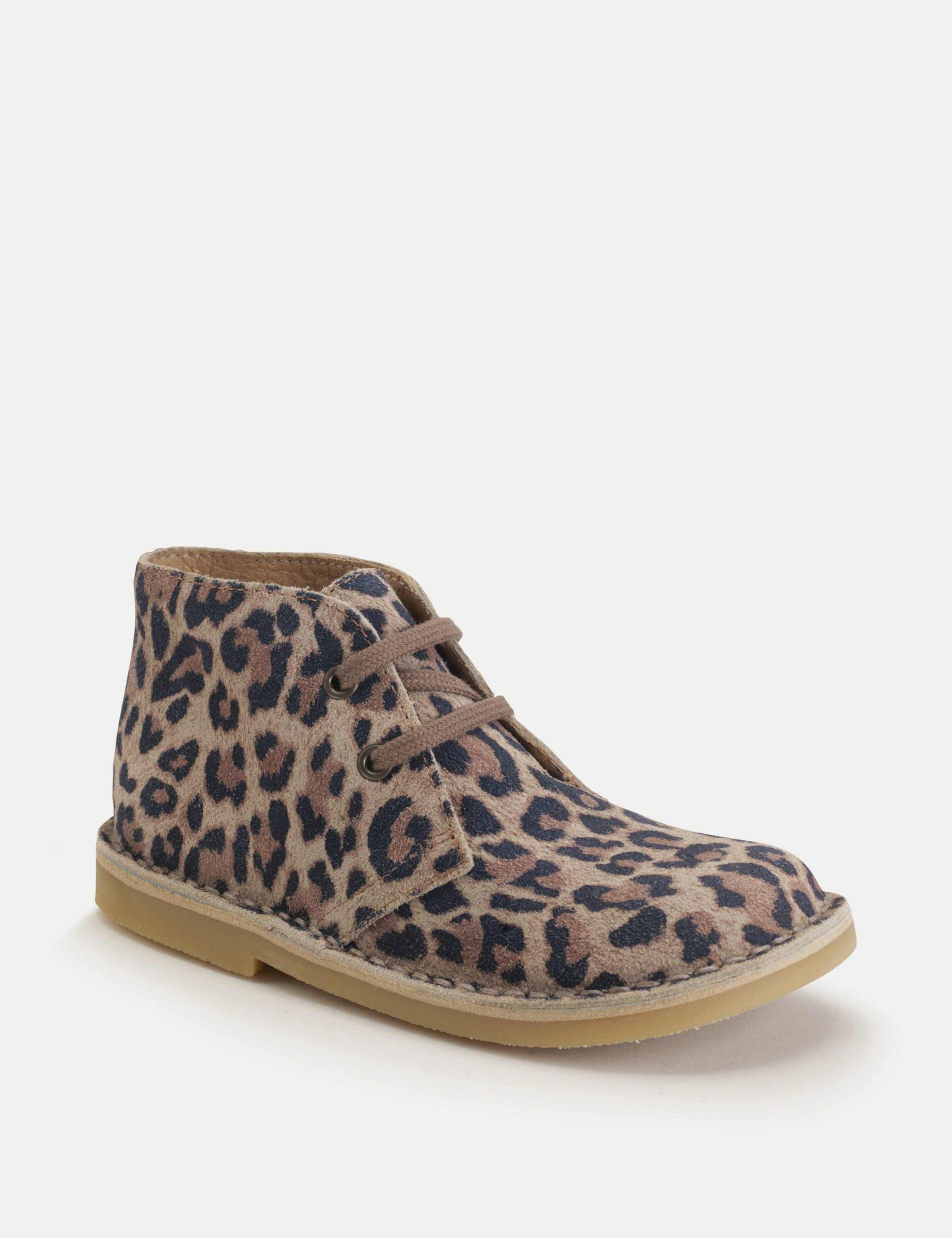 Suede Leopard Boots (7 Small - 2 Large) 3 of 3